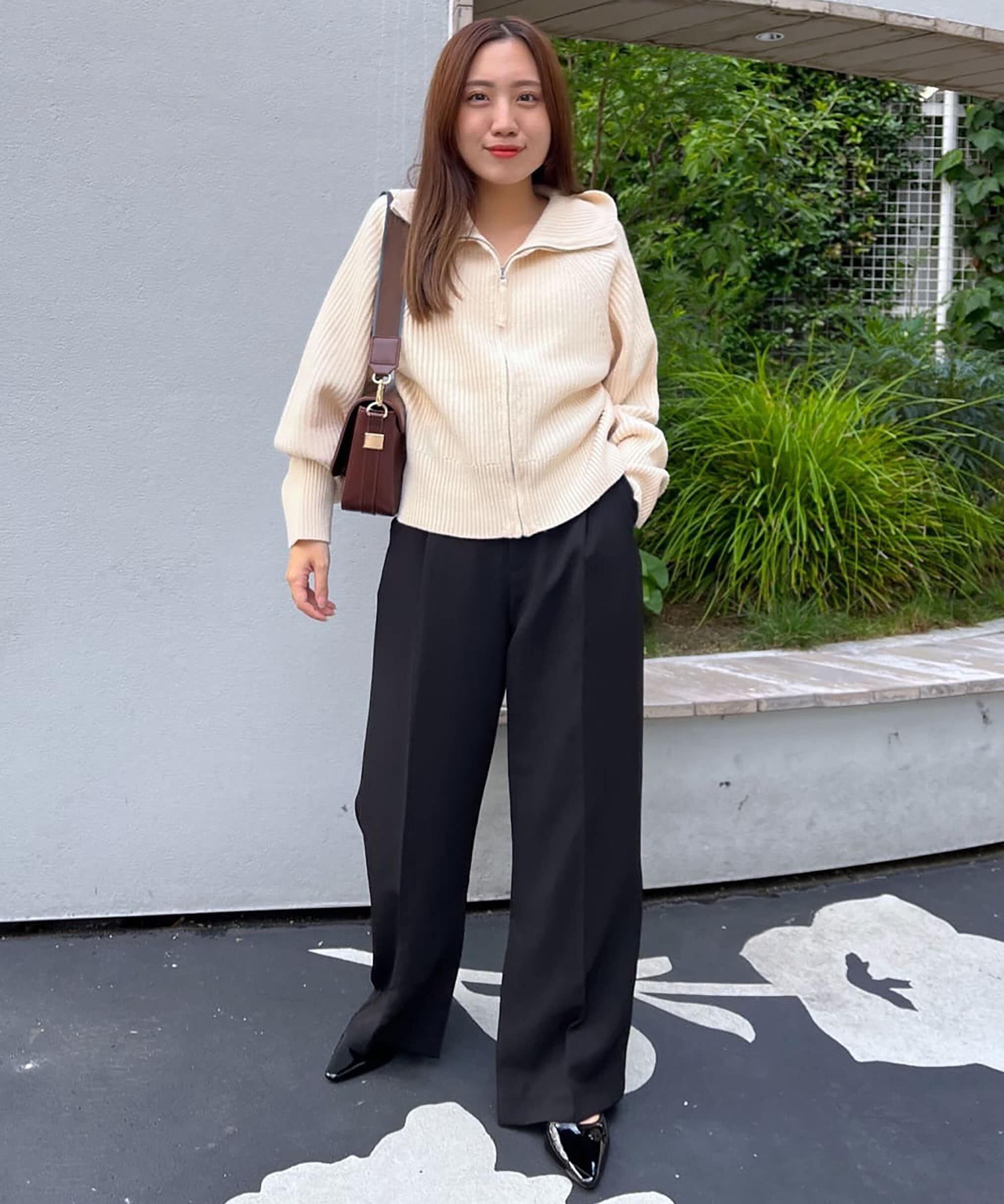  「内スリットストレートワイドパンツ」|その他|