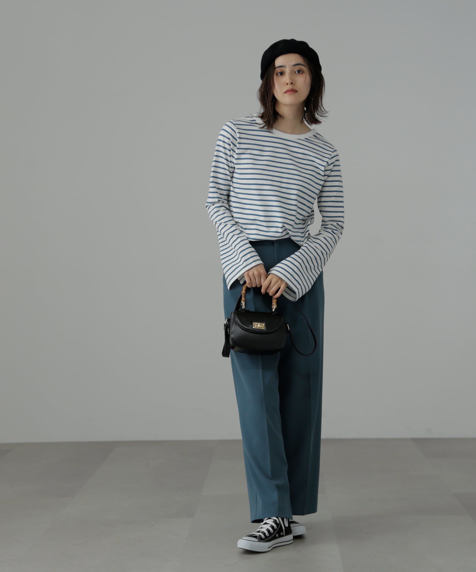  「内スリットストレートワイドパンツ」|その他|