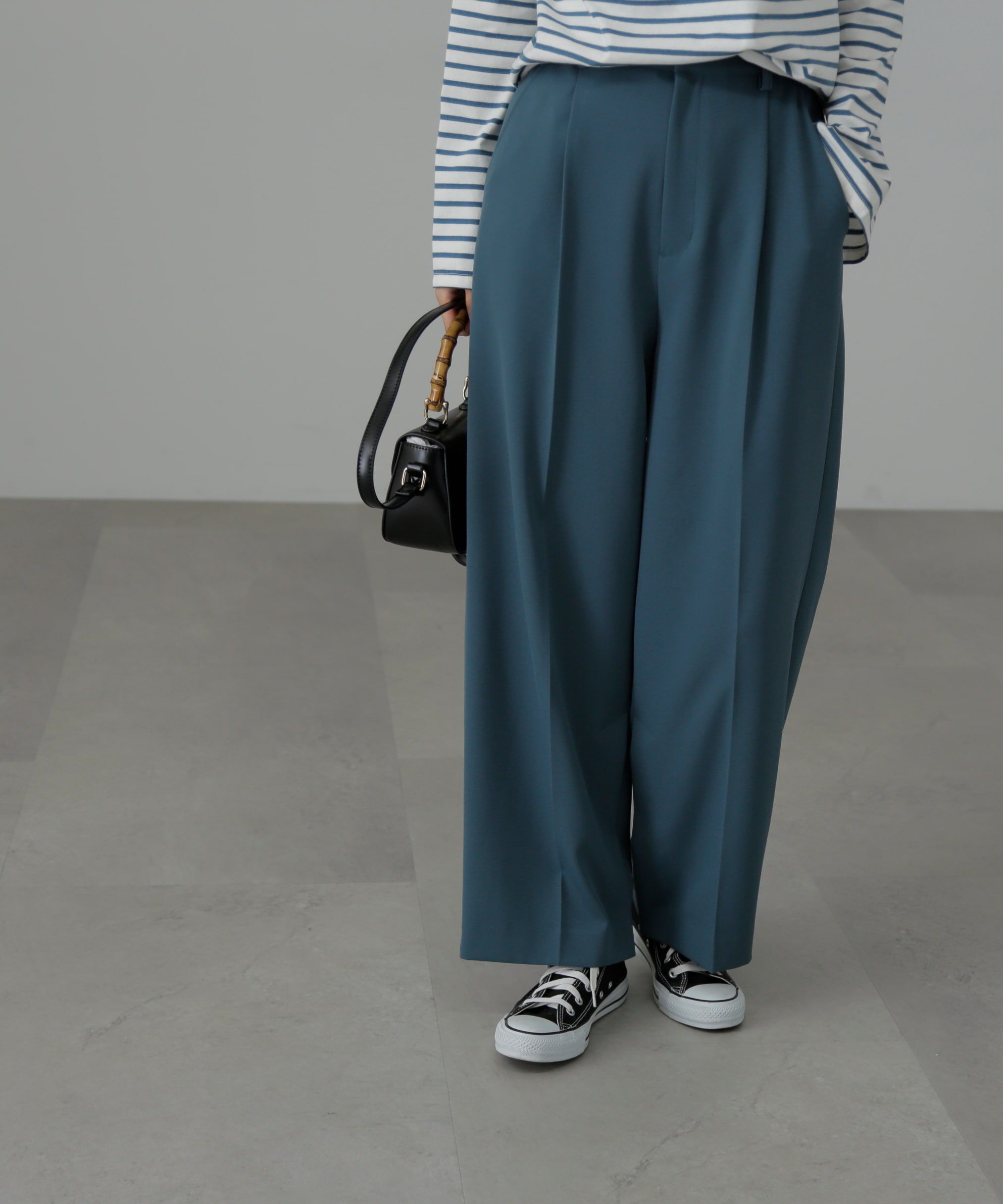  「内スリットストレートワイドパンツ」|その他|