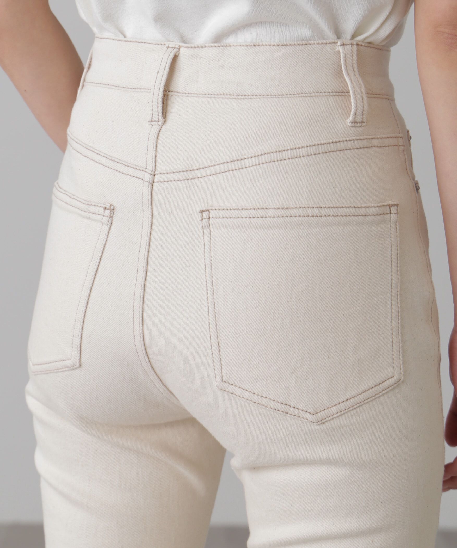  「[低身長サイズ/Sシリーズ]内スリットベルボトムデニムパンツ」|その他|