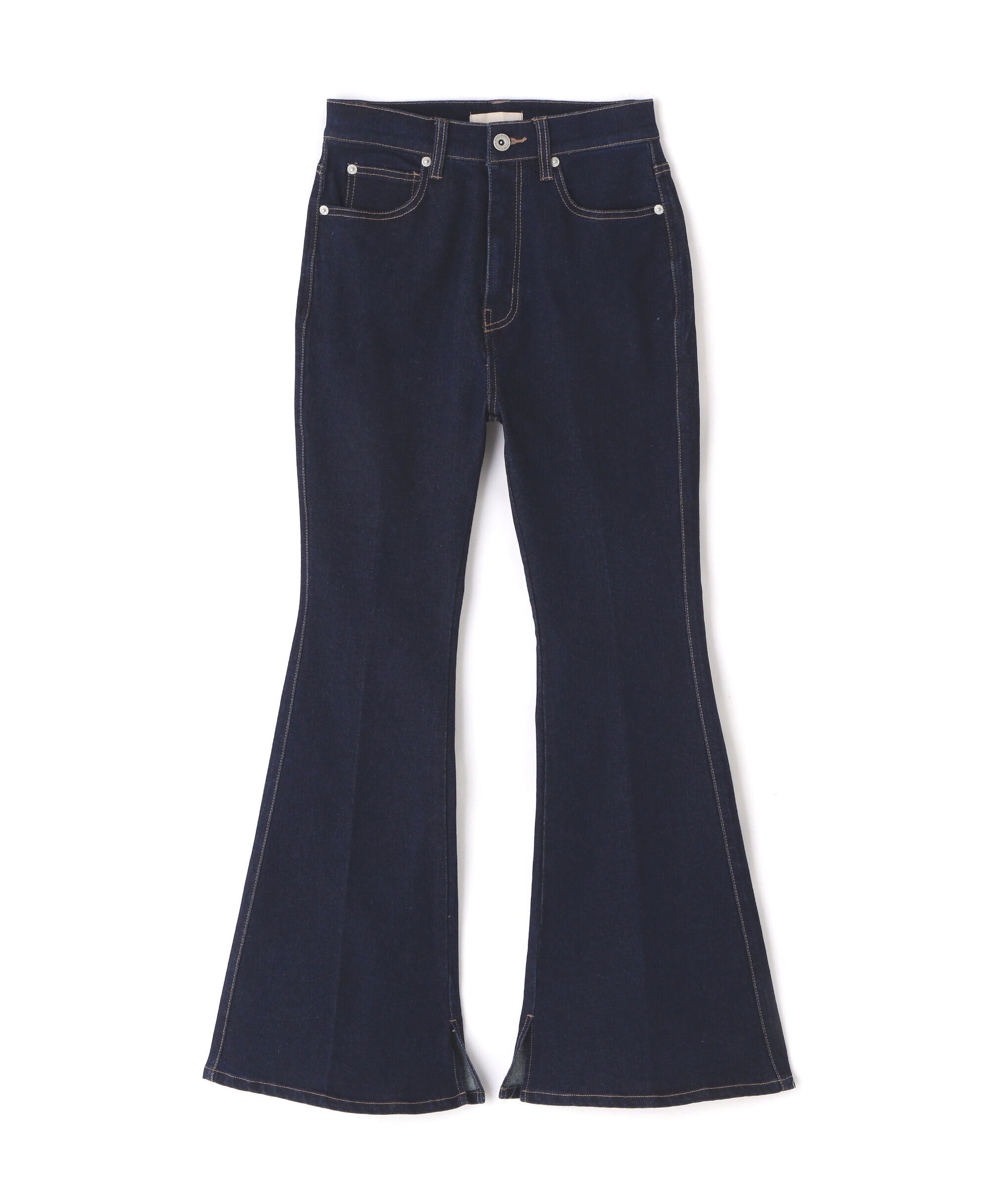  「[低身長サイズ/Sシリーズ]内スリットベルボトムデニムパンツ」|その他|