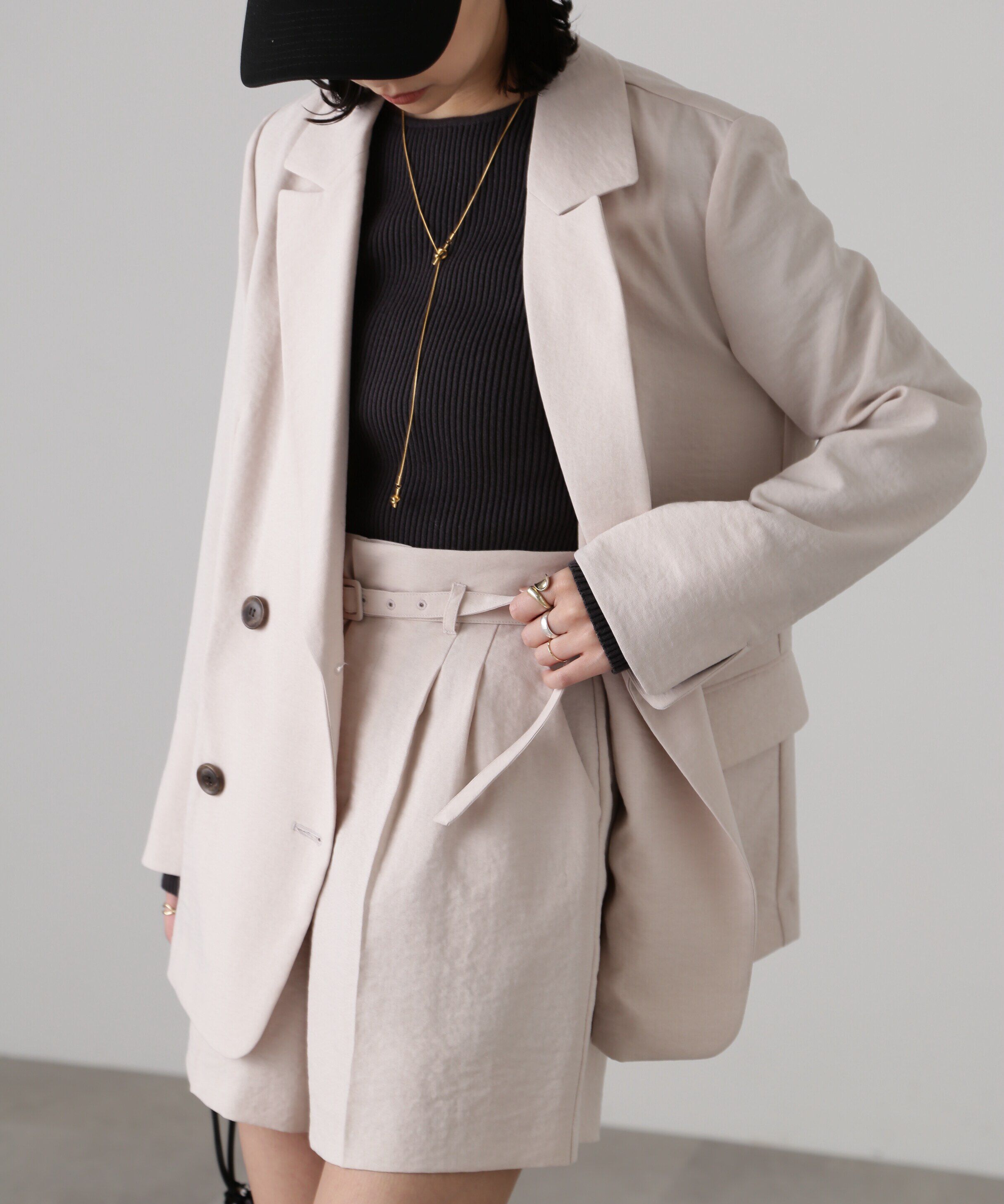  「[低身長サイズ/Sシリーズ]気流染めダブルジャケット」|その他|