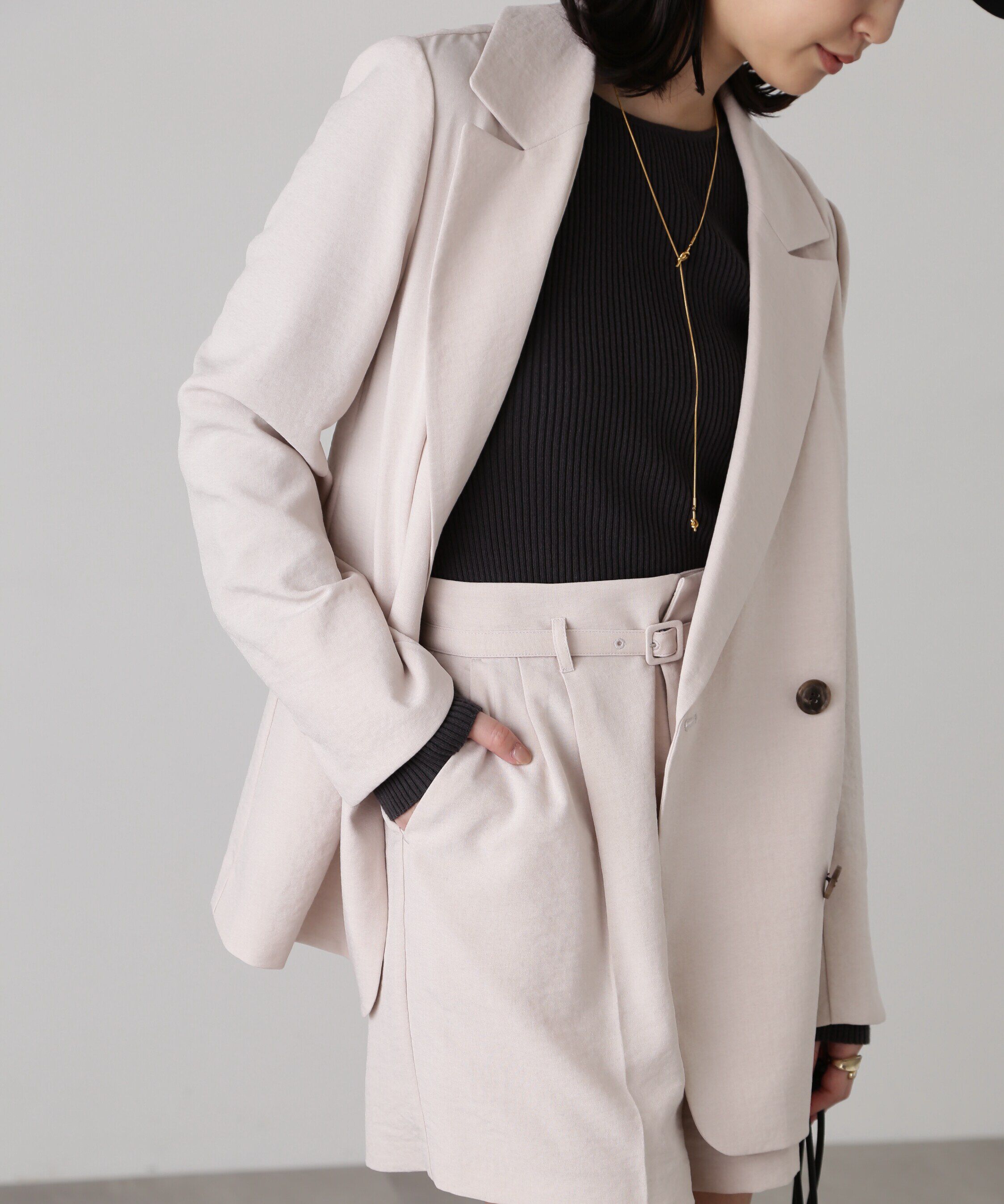  「[低身長サイズ/Sシリーズ]気流染めダブルジャケット」|その他|