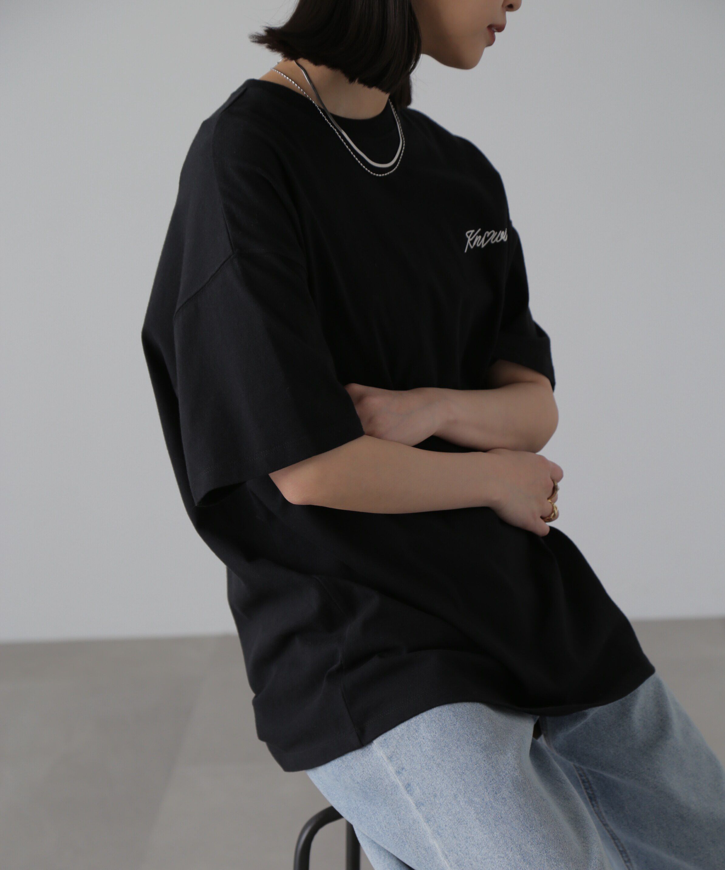  「バックハートプリントビッグTシャツ」|Tシャツ・カットソー|