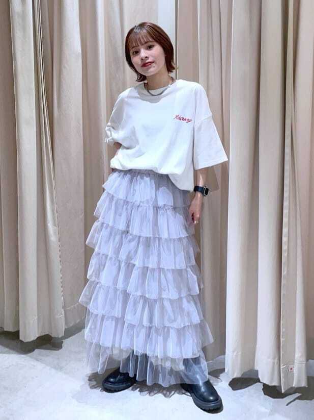  「バックハートプリントビッグTシャツ」|Tシャツ・カットソー|