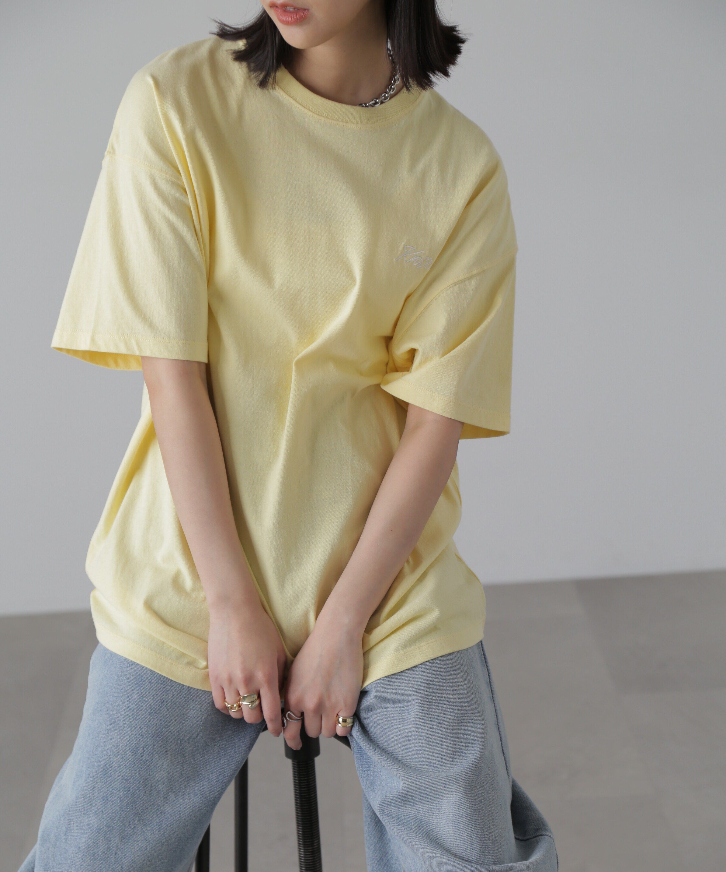  「バックハートプリントビッグTシャツ」|Tシャツ・カットソー|