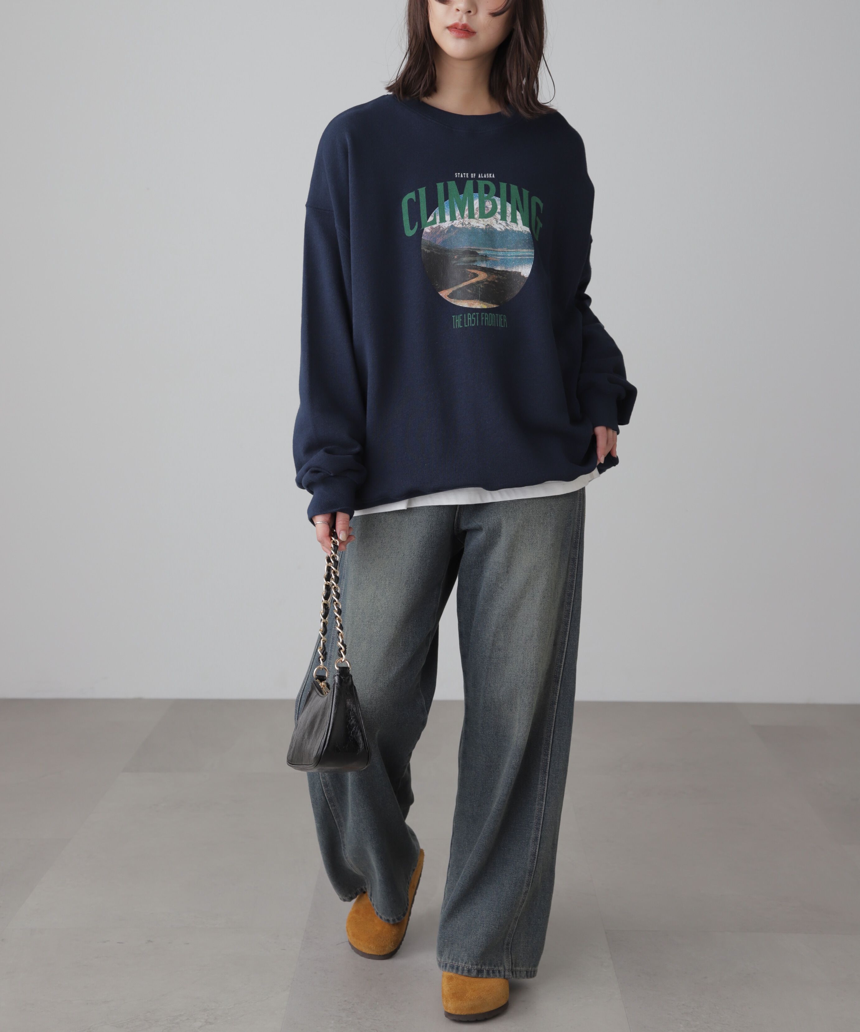  「[XS-Lサイズ展開]サイドパネルヴィンテージライクワイドデニム」|その他|