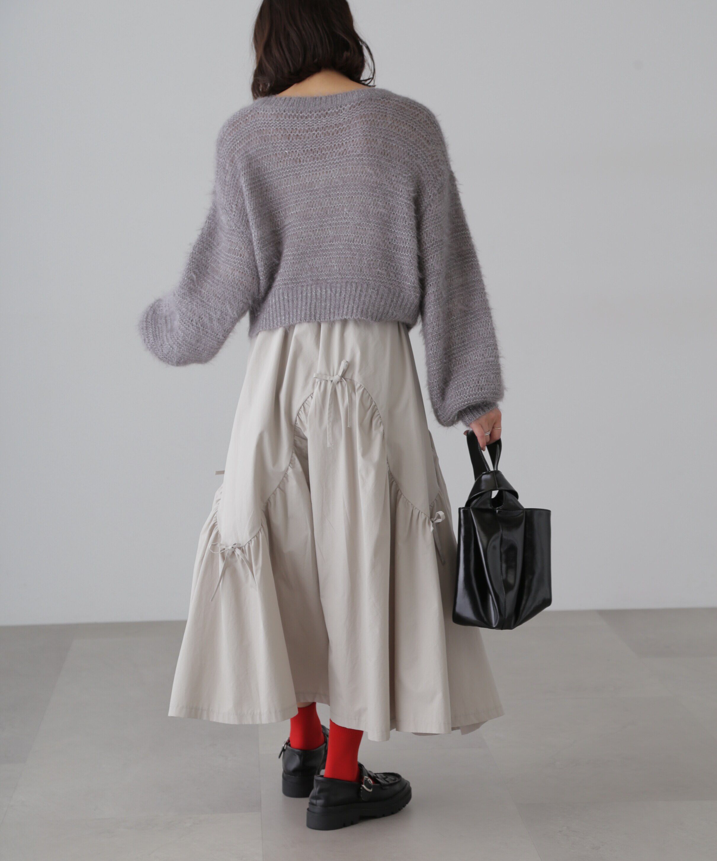  「ラメフェザーモヘヤライクニット」|ニット・セーター|