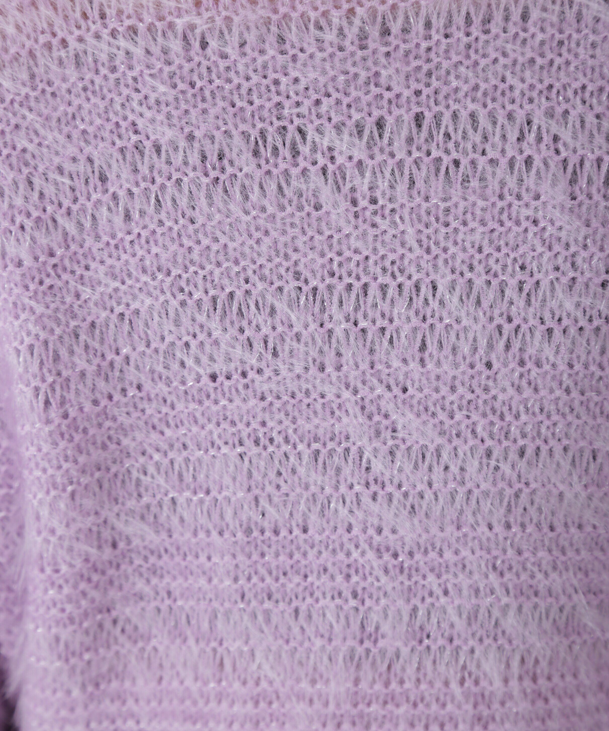  「ラメフェザーモヘヤライクニット」|ニット・セーター|