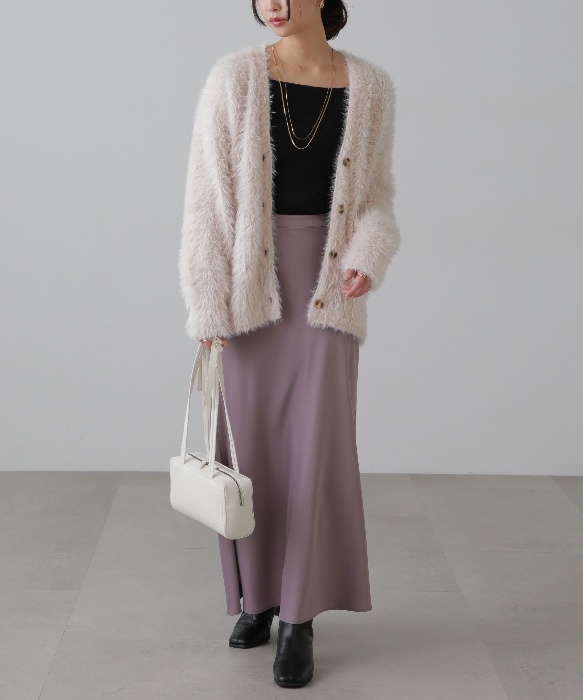  「スクエアネック袖フレアニット」|ニット・セーター|