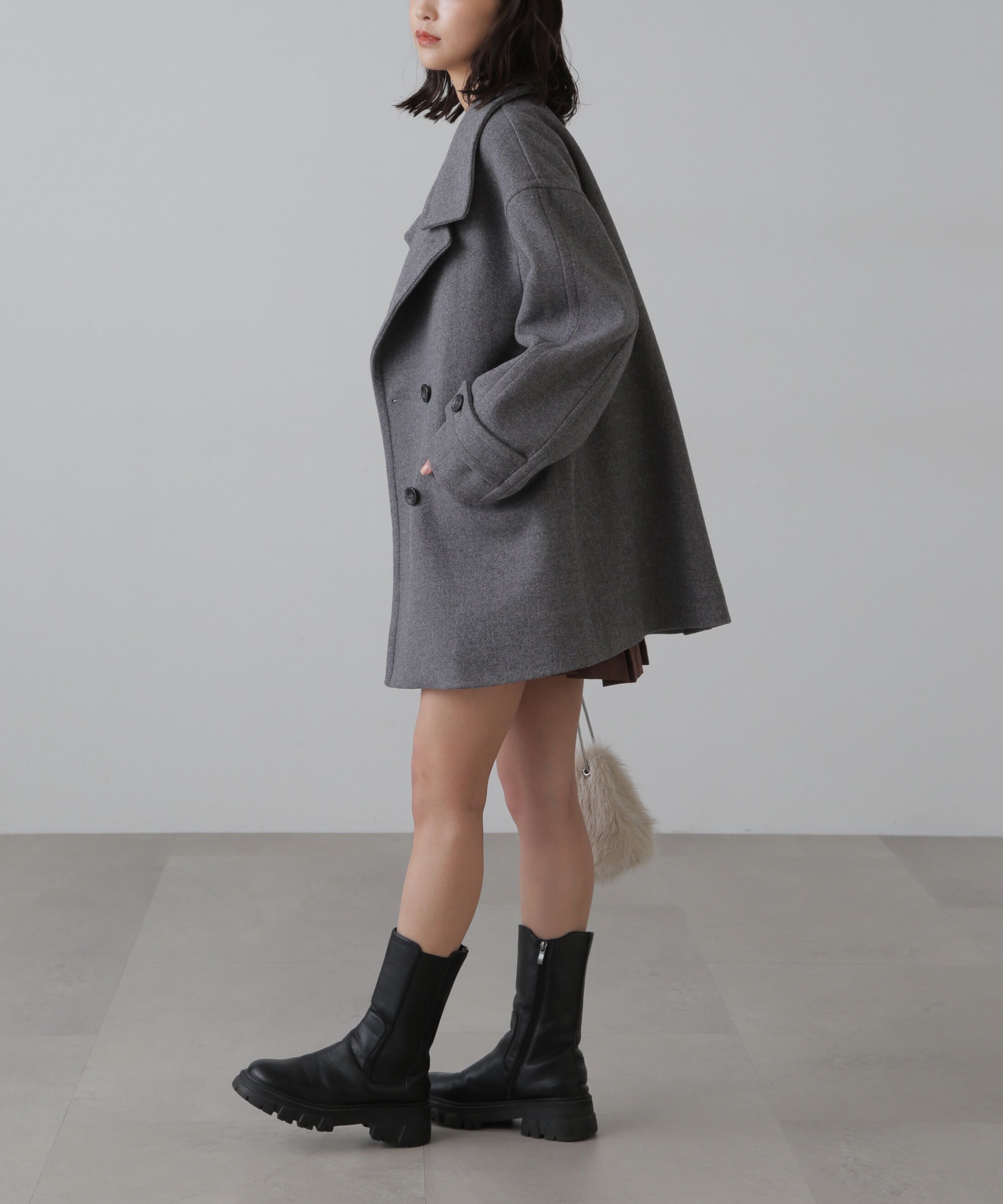  「スクエアネック袖フレアニット」|ニット・セーター|