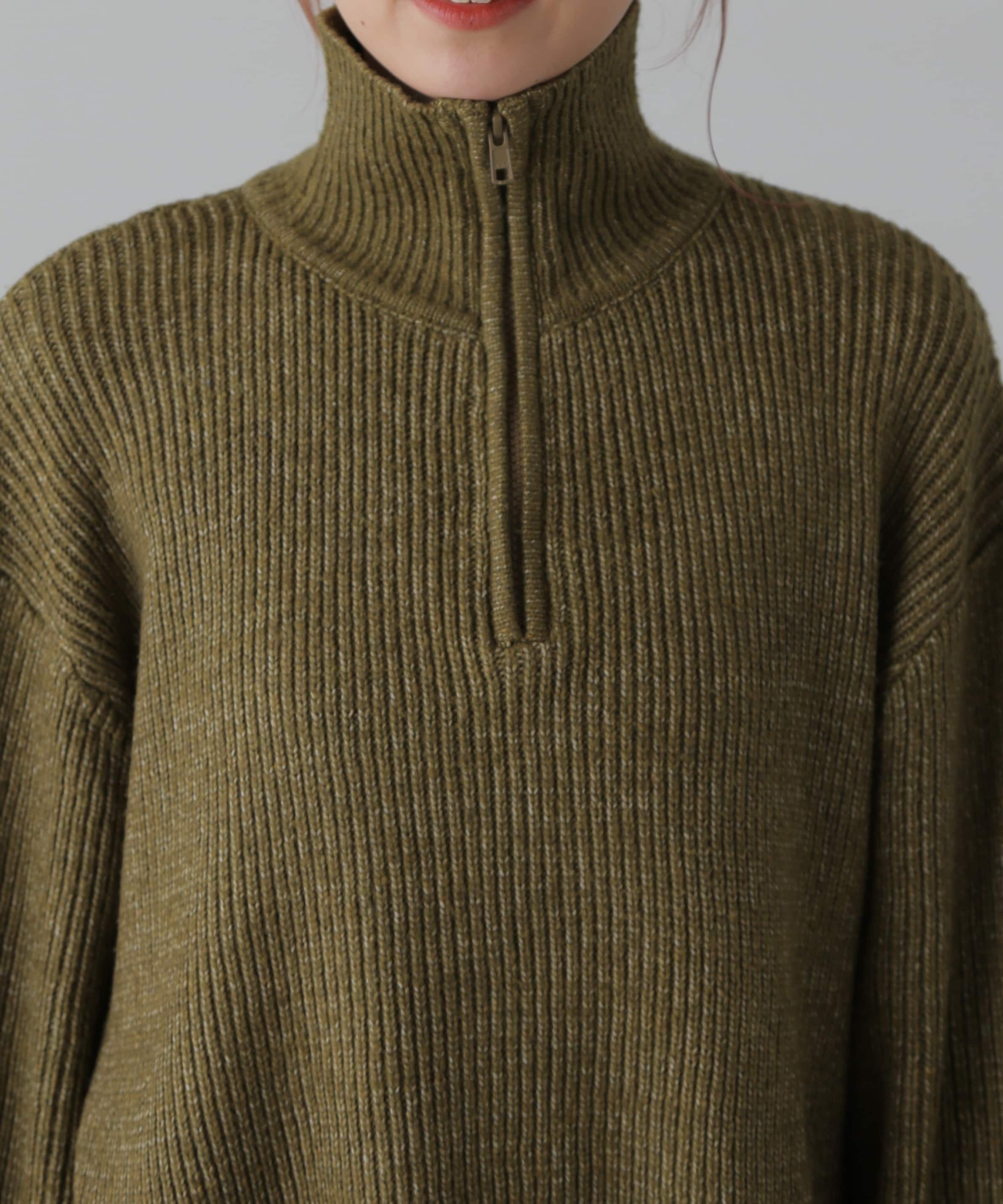  「ハーフジップニット&times;ナロースカートセットアップ」|ワンピース|