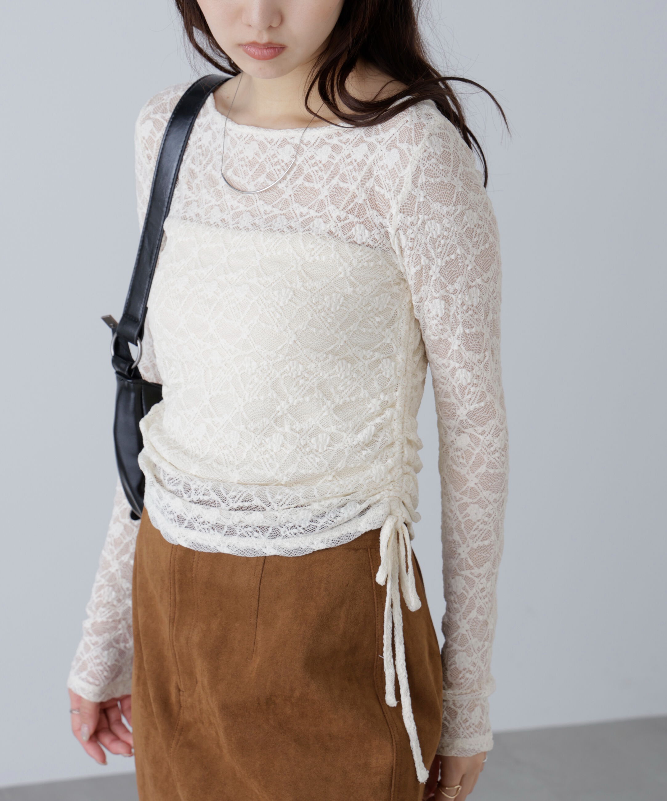  「サイドドロストレースカットソー」|Tシャツ・カットソー|