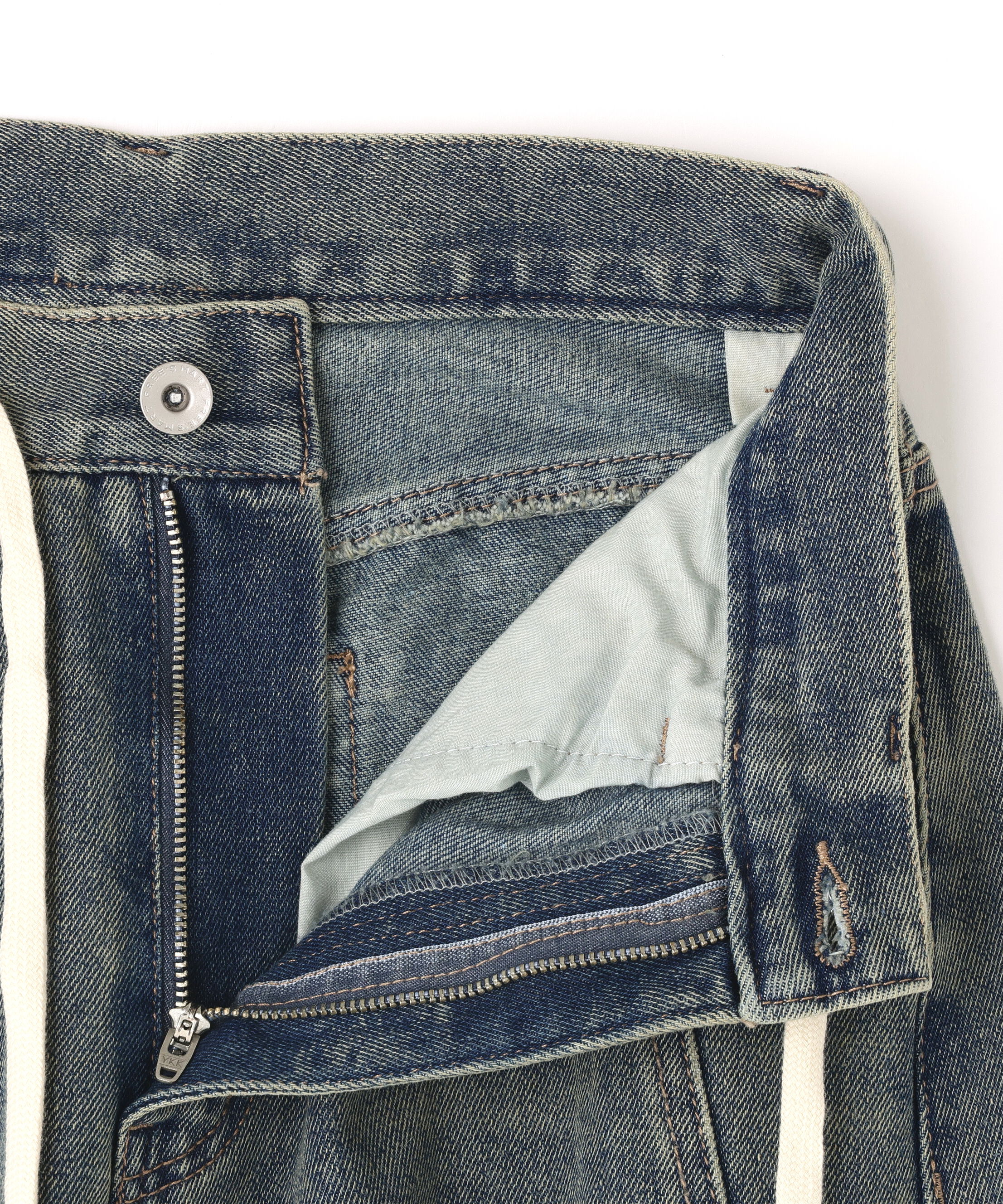  「ドロストバレルレッグデニムパンツ」|その他|