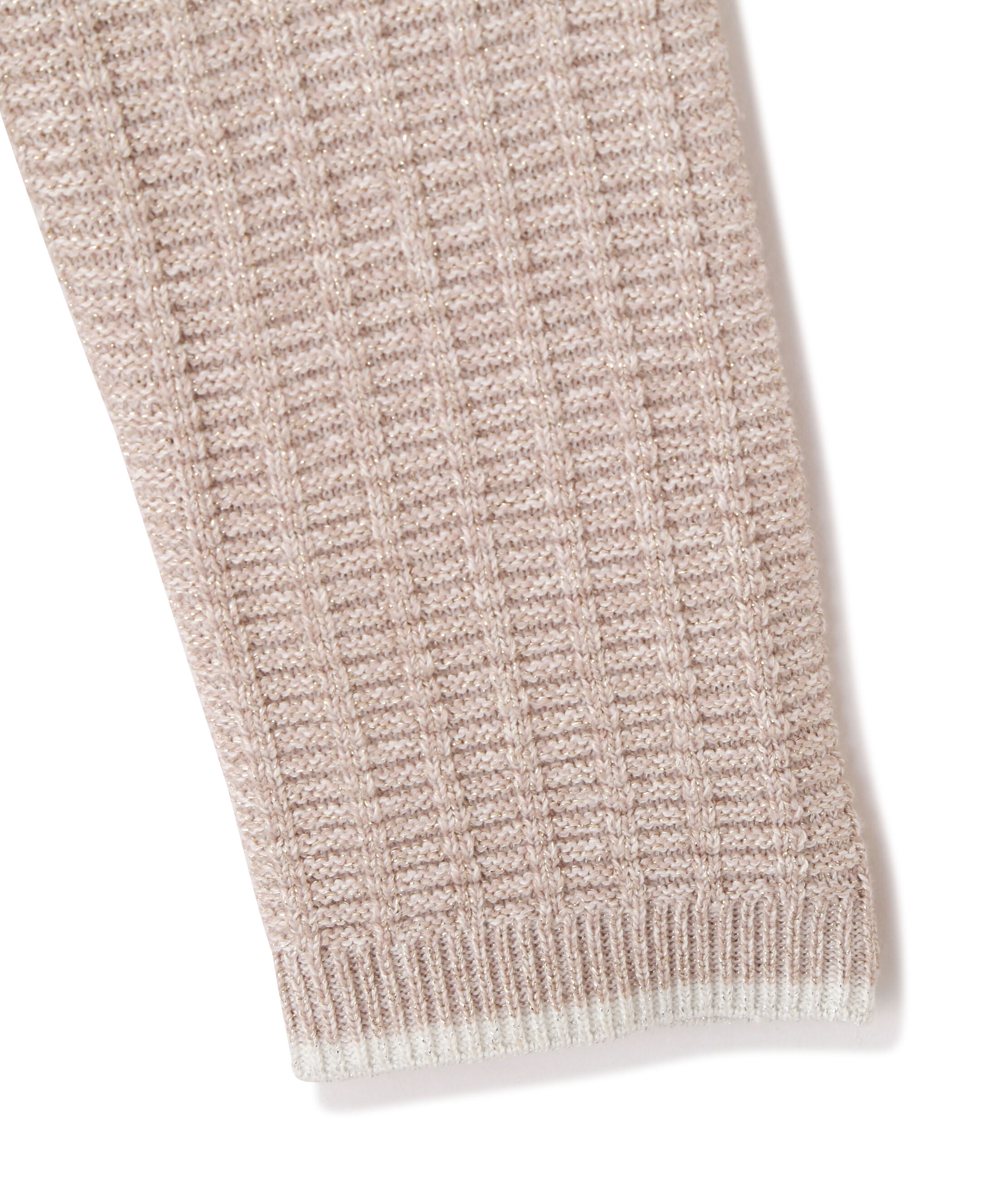  「ラメツイード配色ニットワンピース」|ワンピース|