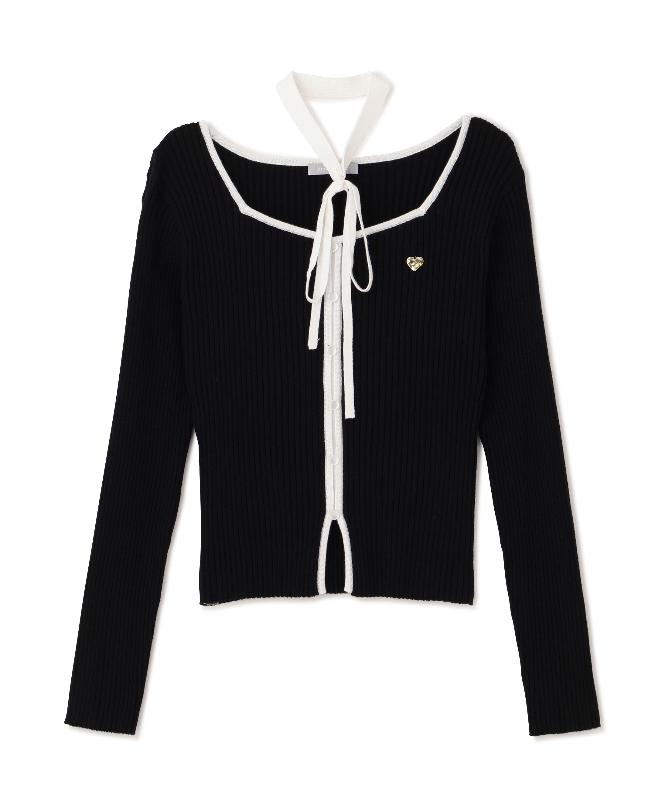  「チョーカー付きスクエアニット」|ニット・セーター|