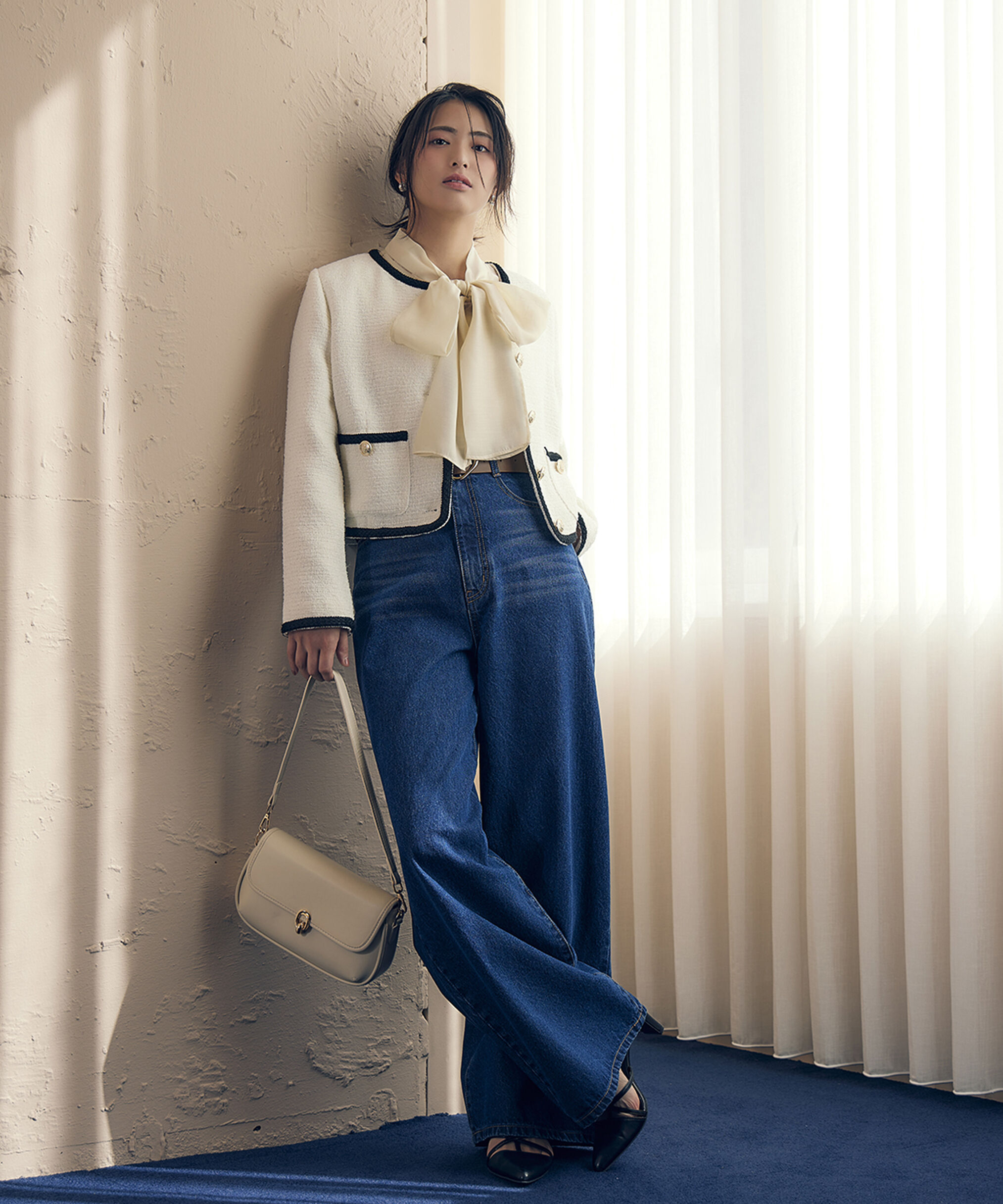 PROPORTION BODY DRESSING「ビッグリボンシアーブラウス」|シャツ・ブラウス|