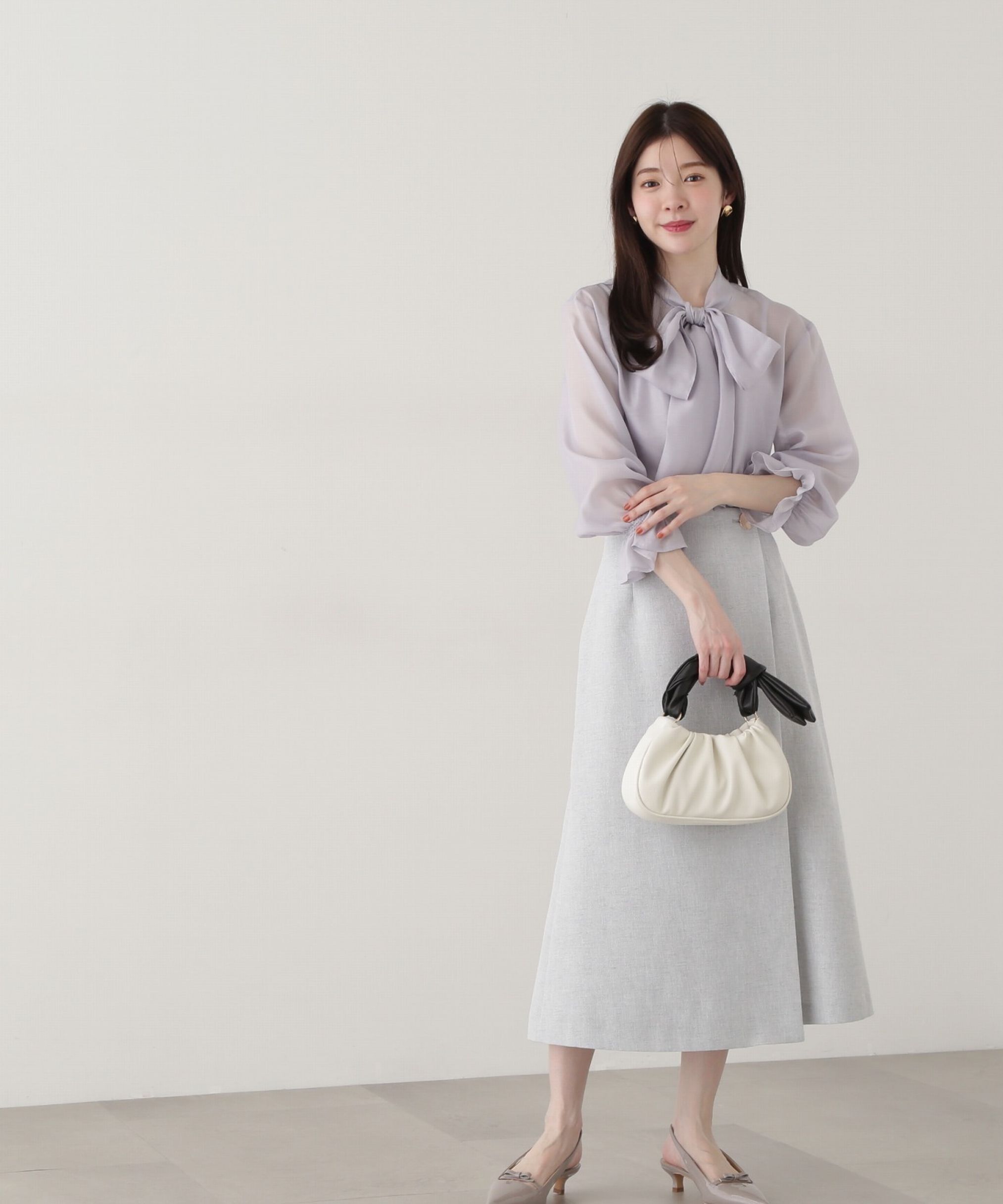 PROPORTION BODY DRESSING「ビッグリボンシアーブラウス」|シャツ・ブラウス|