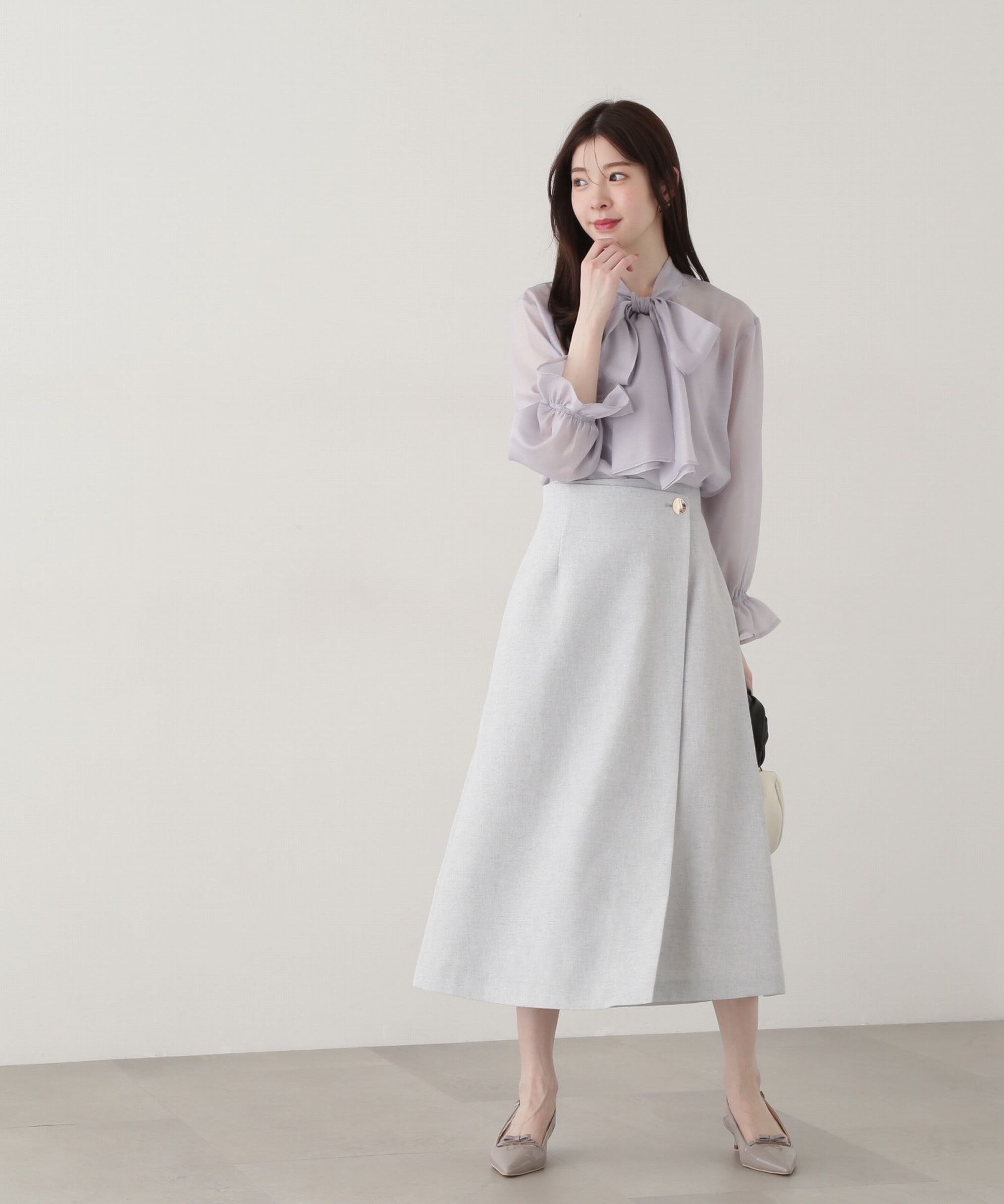 PROPORTION BODY DRESSING「ビッグリボンシアーブラウス」|シャツ・ブラウス|