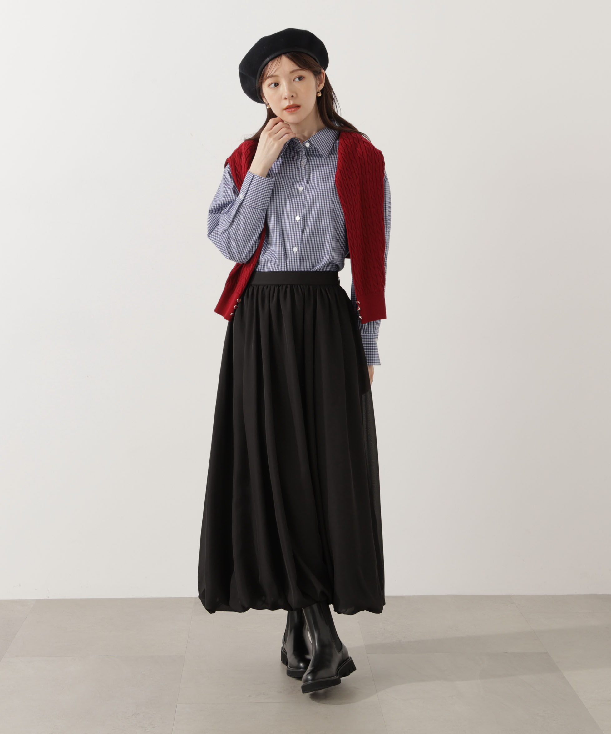 PROPORTION BODY DRESSING「＜ウォッシャブル＞バルーンスカート」|スカート|