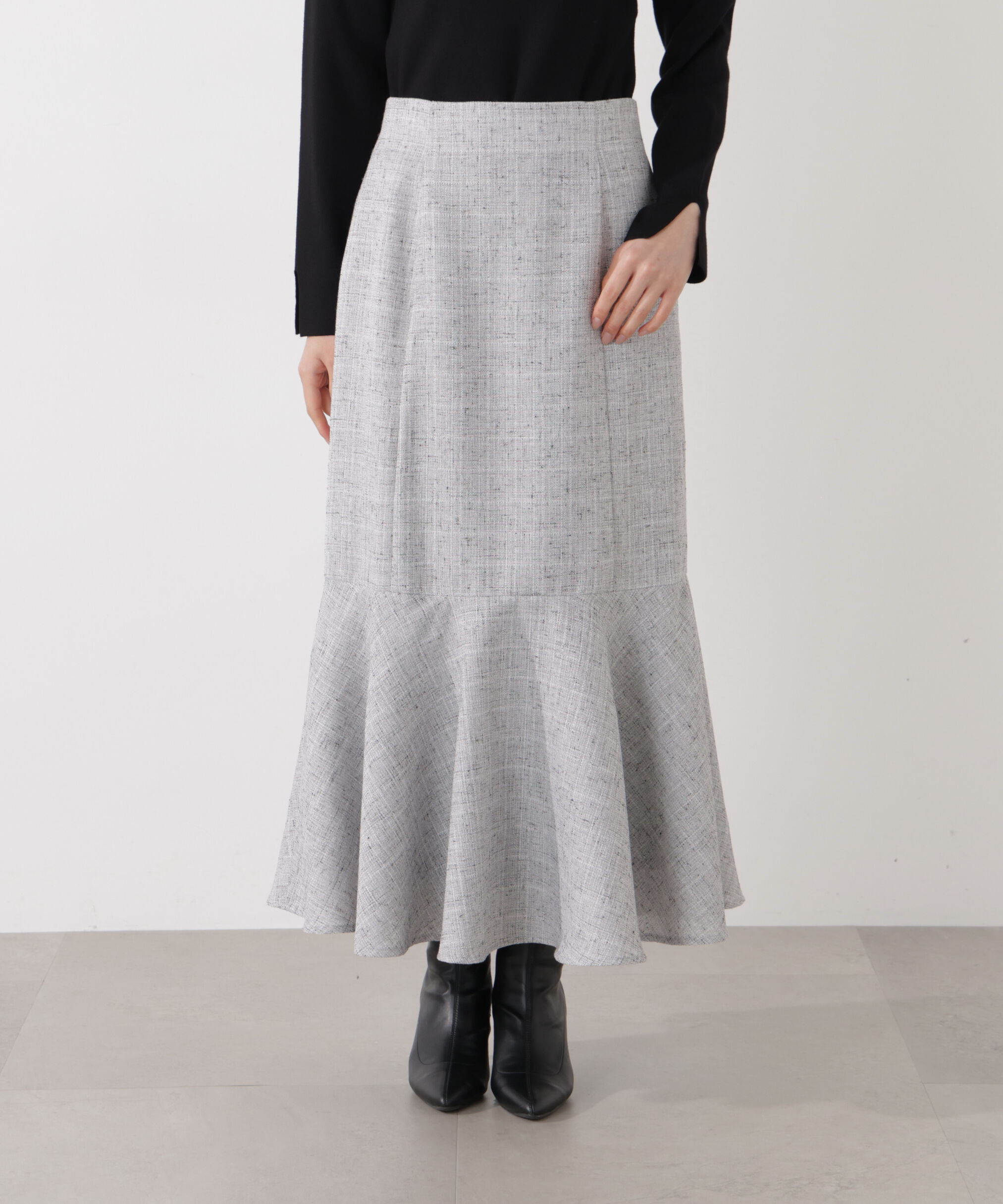 PROPORTION BODY DRESSING「スプリングツイードマーメイドスカート」|スカート|