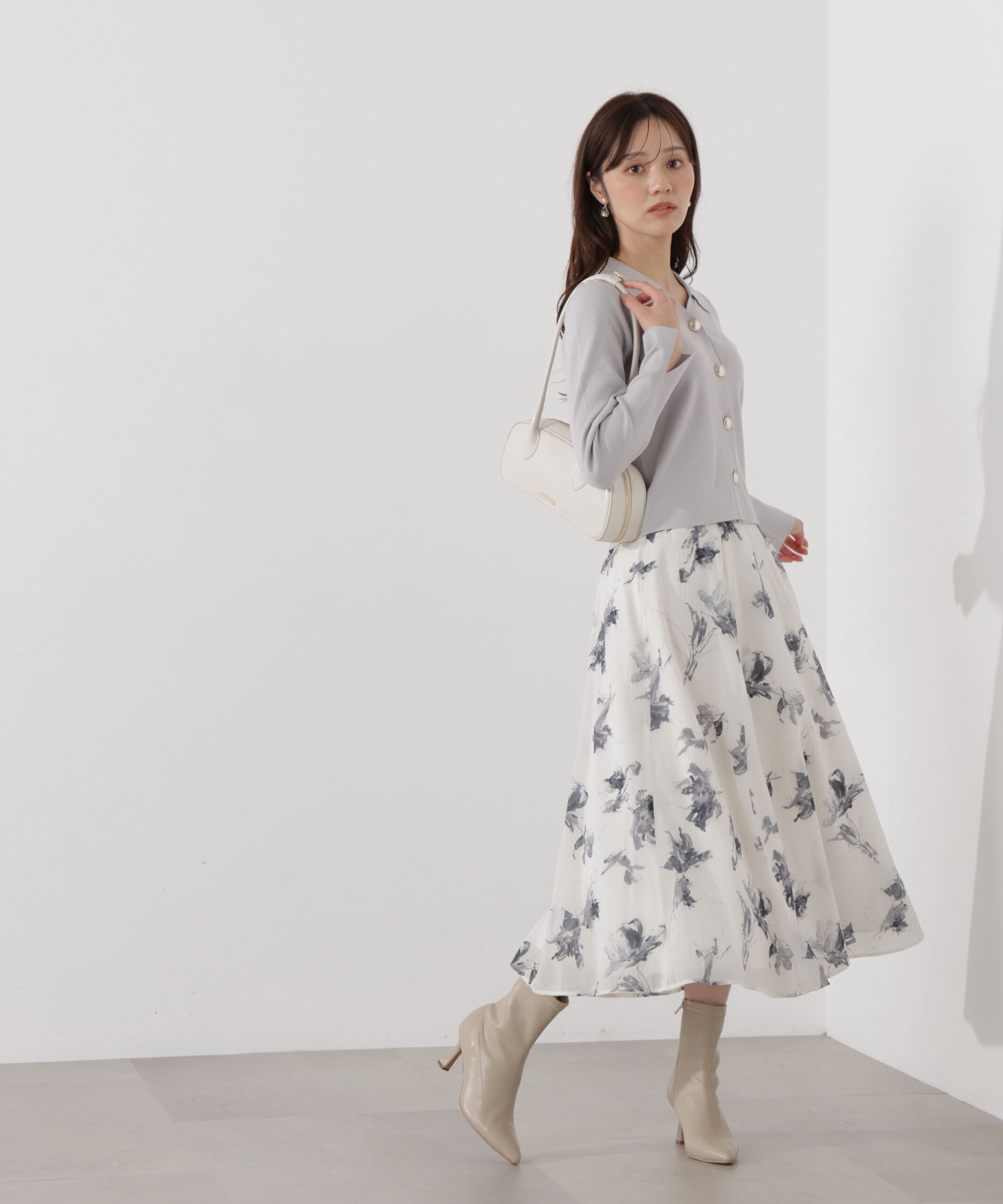 PROPORTION BODY DRESSING「＜ウォッシャブル/UV＞衿付き総針ニット」|ニット・セーター|