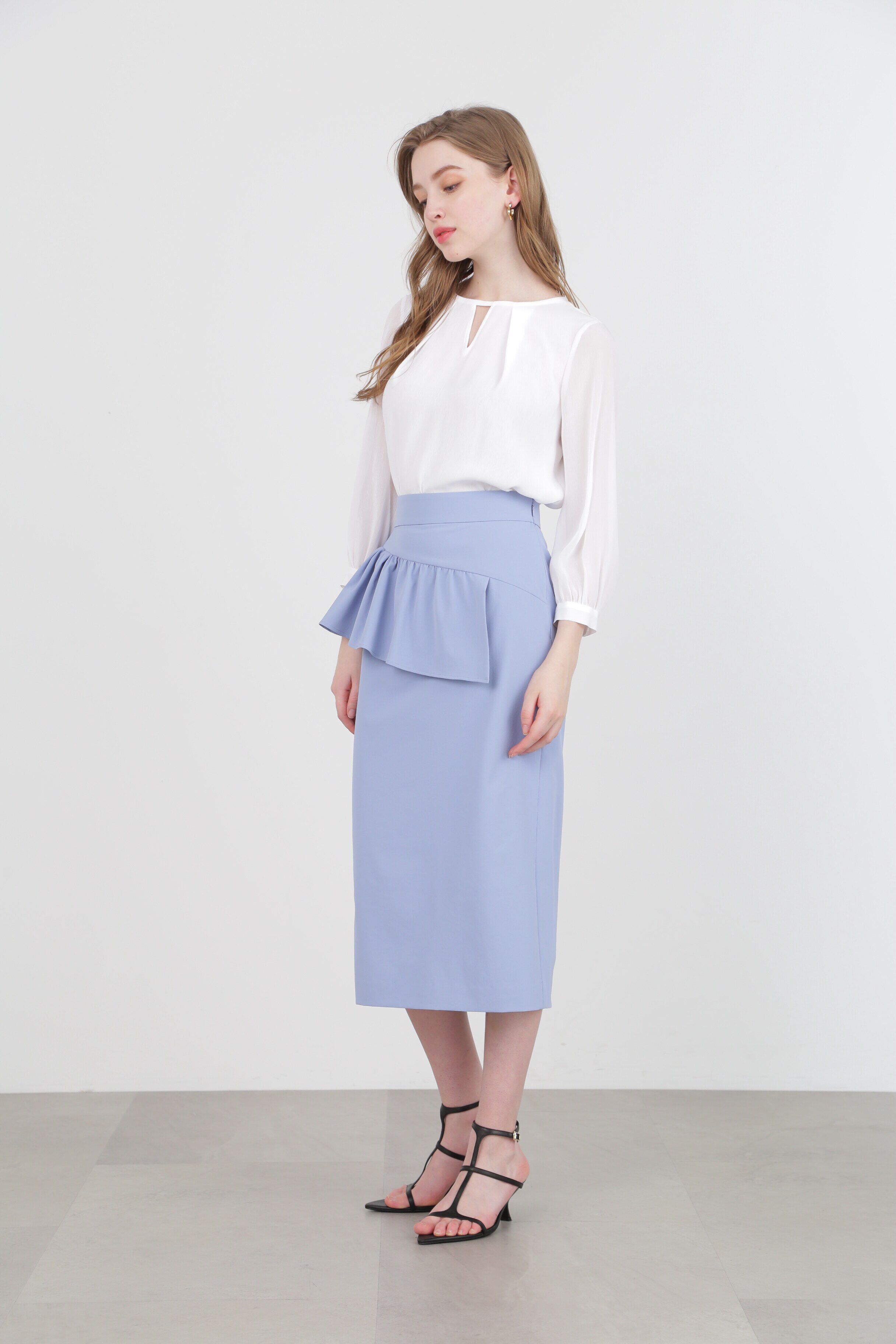  「◆アシンメトリーペプラムスカート」|スカート|