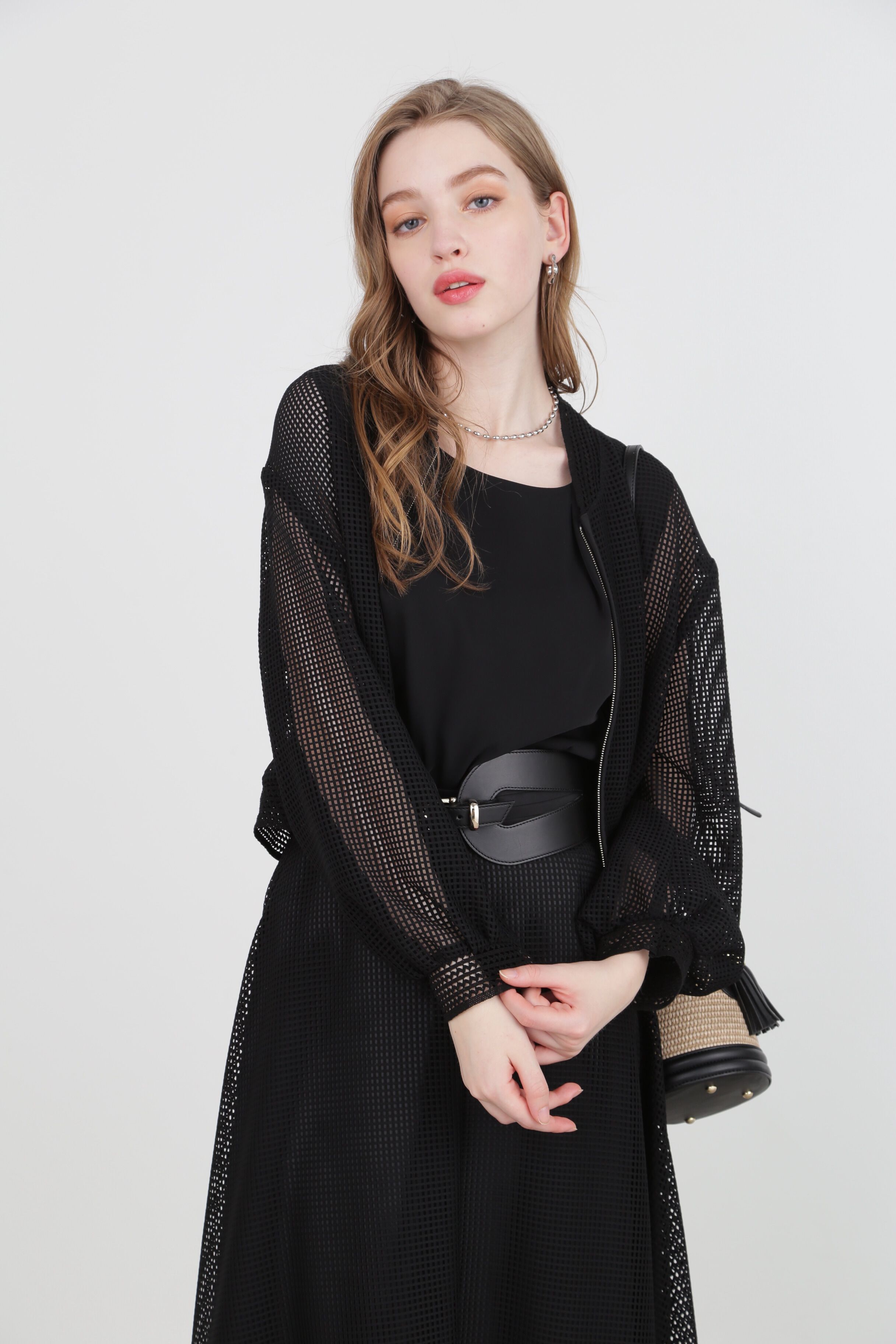  「◆スクエアレースブルゾン」|ブルゾン・スタジャン|