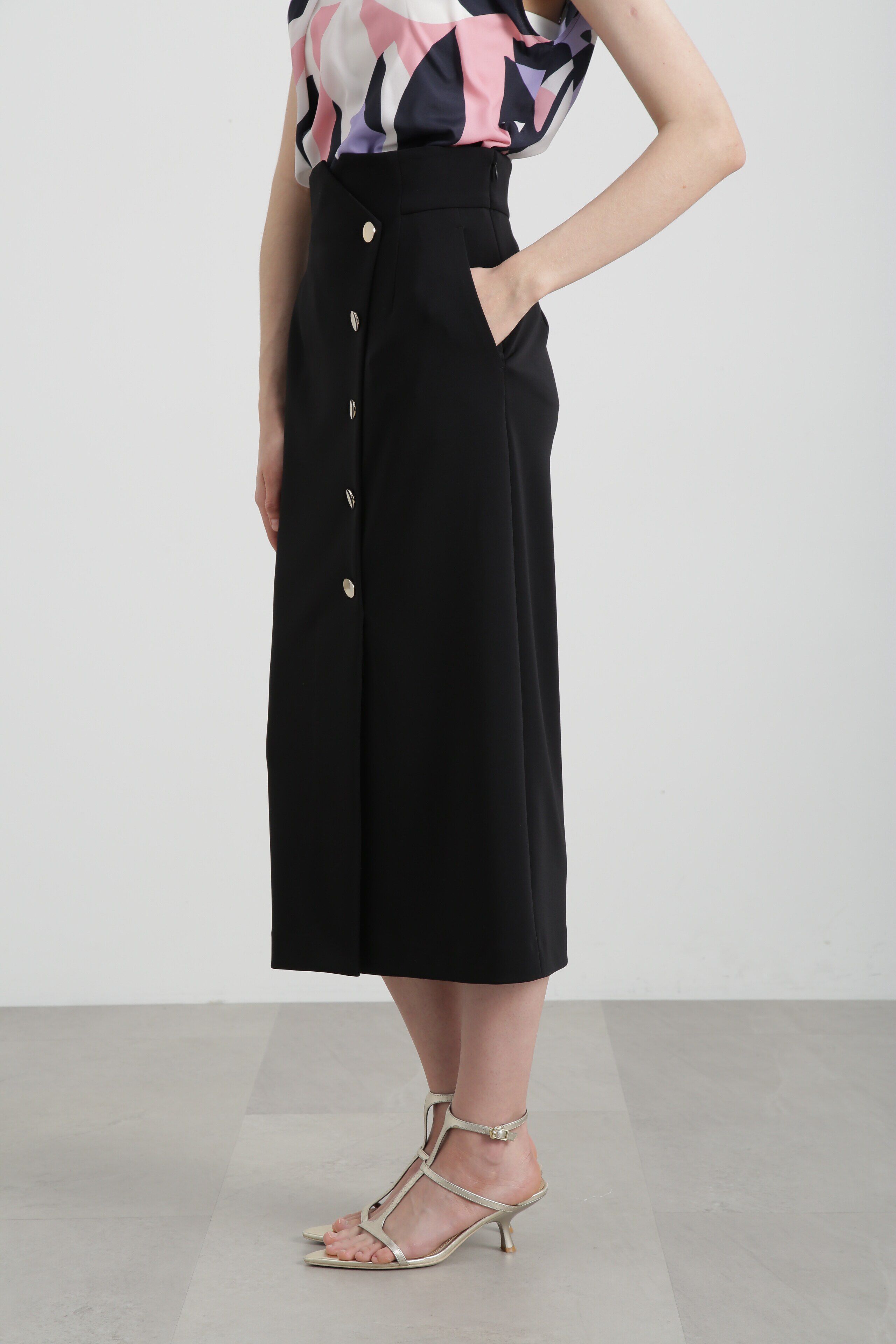  「◆フロントメタルボタンダンボールスカート」|スカート|