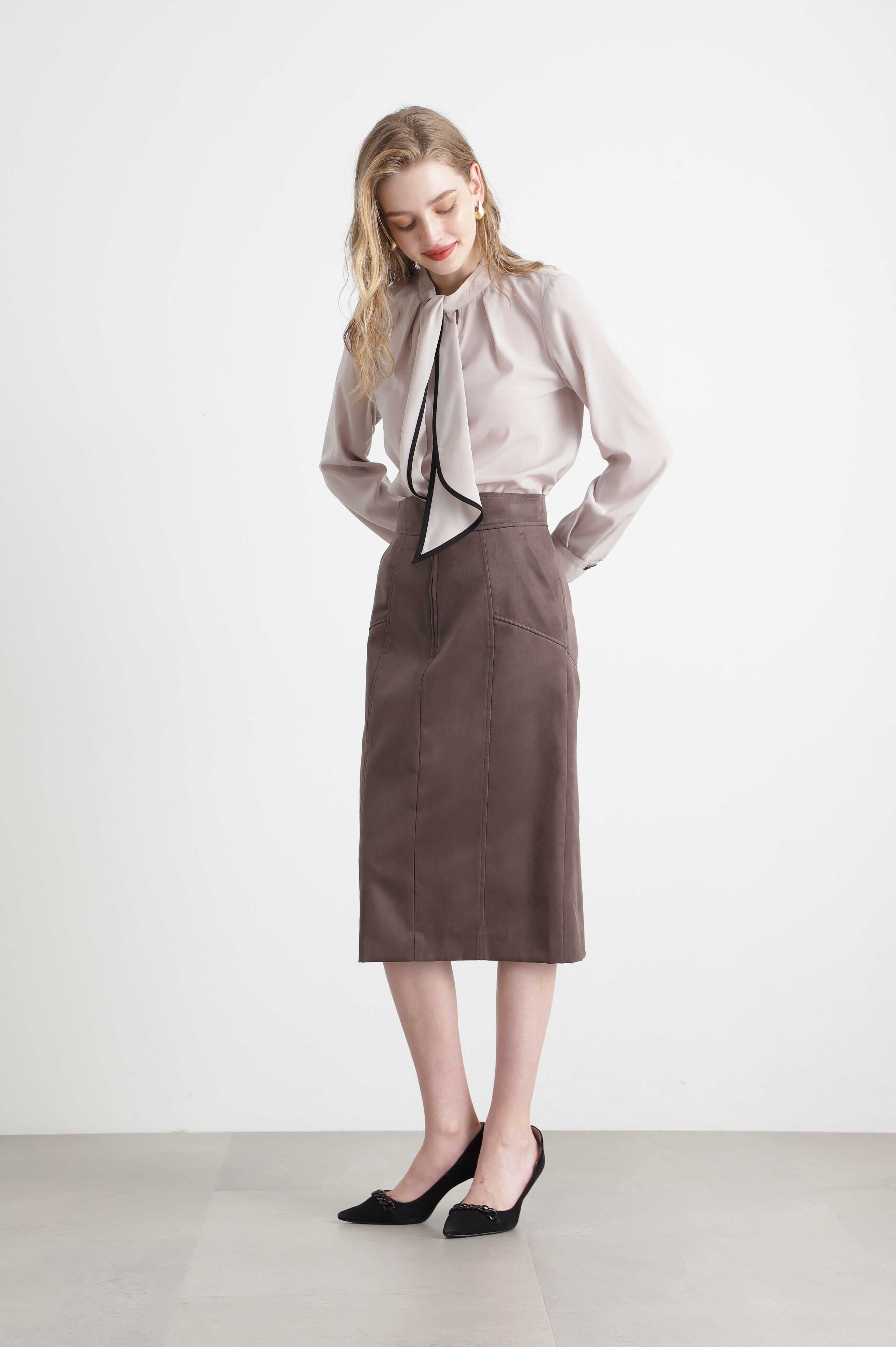  「◆スエードタイトスカート」|スカート|