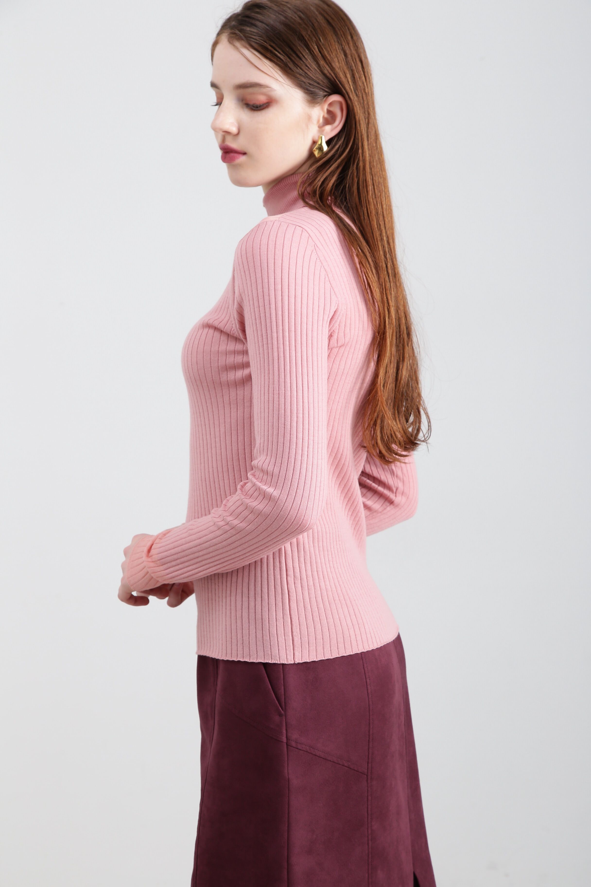  「◆スリットタートルネックニット」|ニット・セーター|