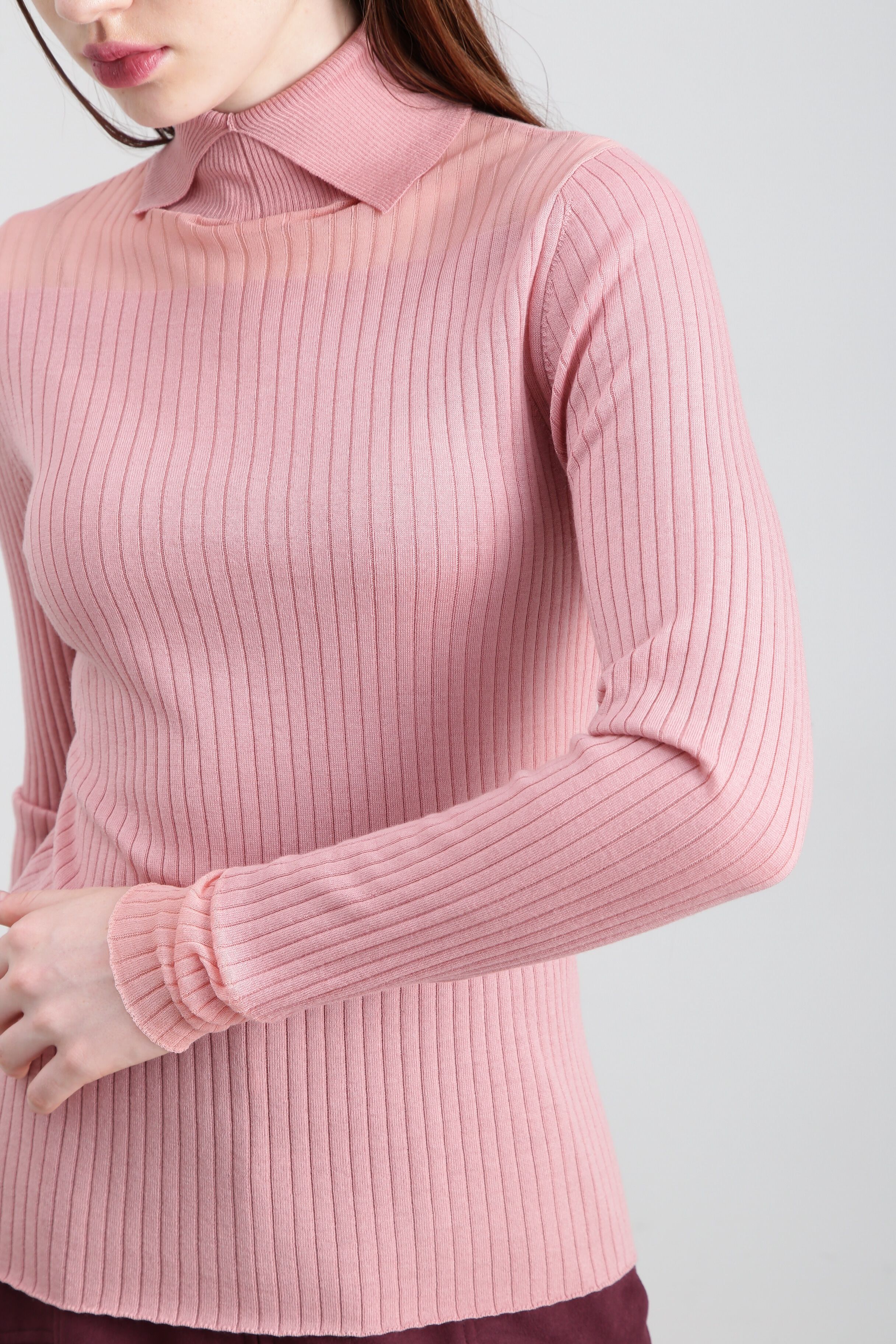  「◆スリットタートルネックニット」|ニット・セーター|