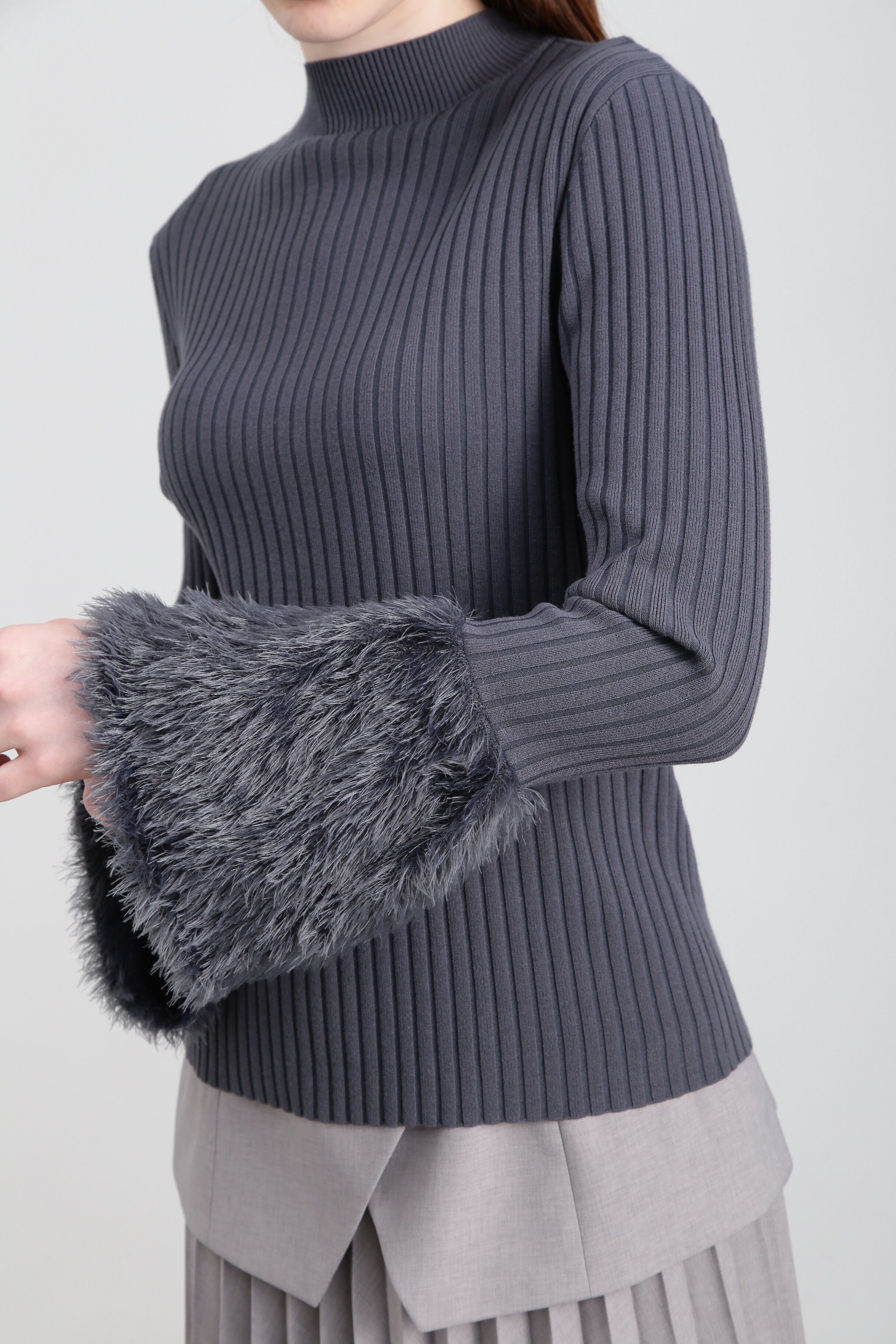  「◆フェザーコンビニットトップス」|ニット・セーター|