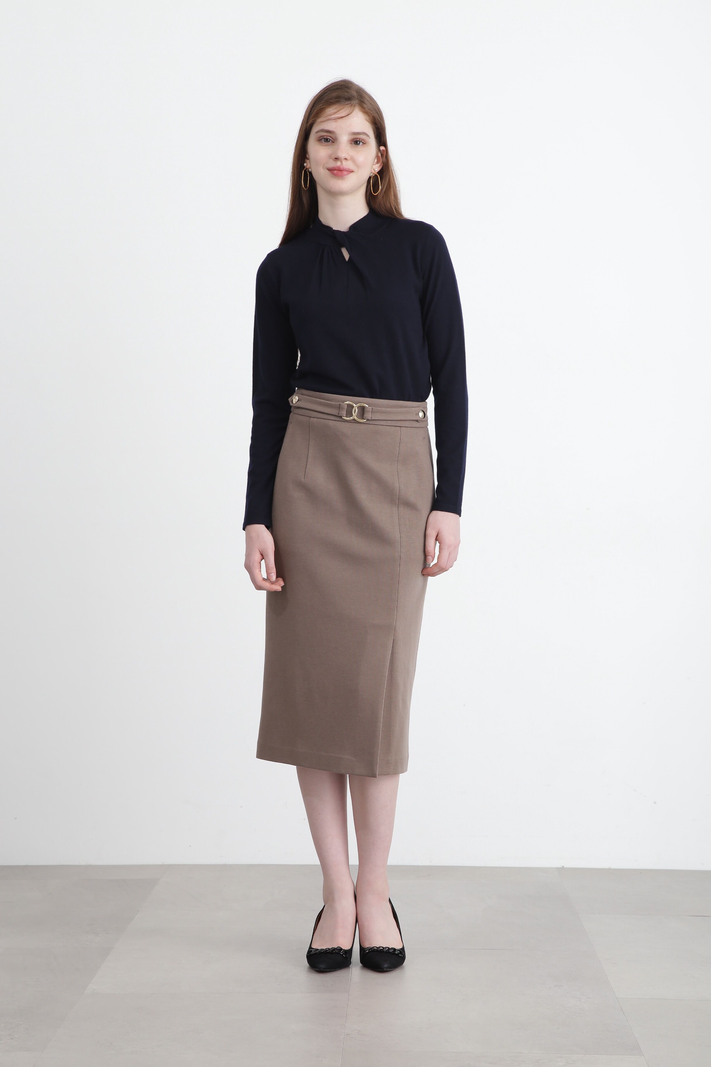  「◆クロスバックルタイトスカート」|スカート|