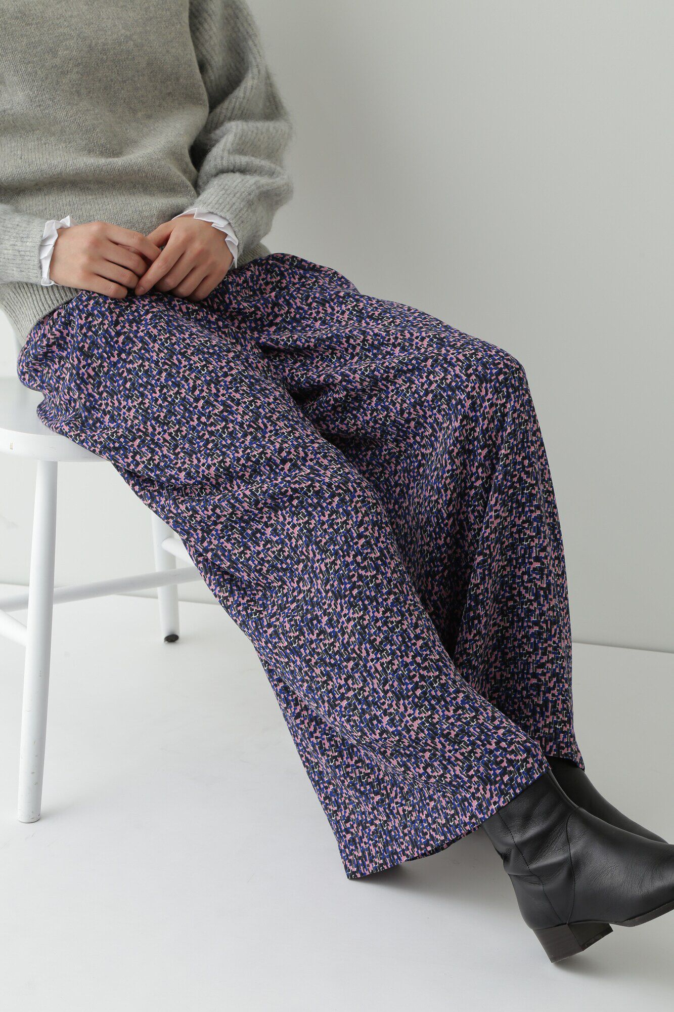  「◆プリントワイドパンツ」|その他|ピンク系3