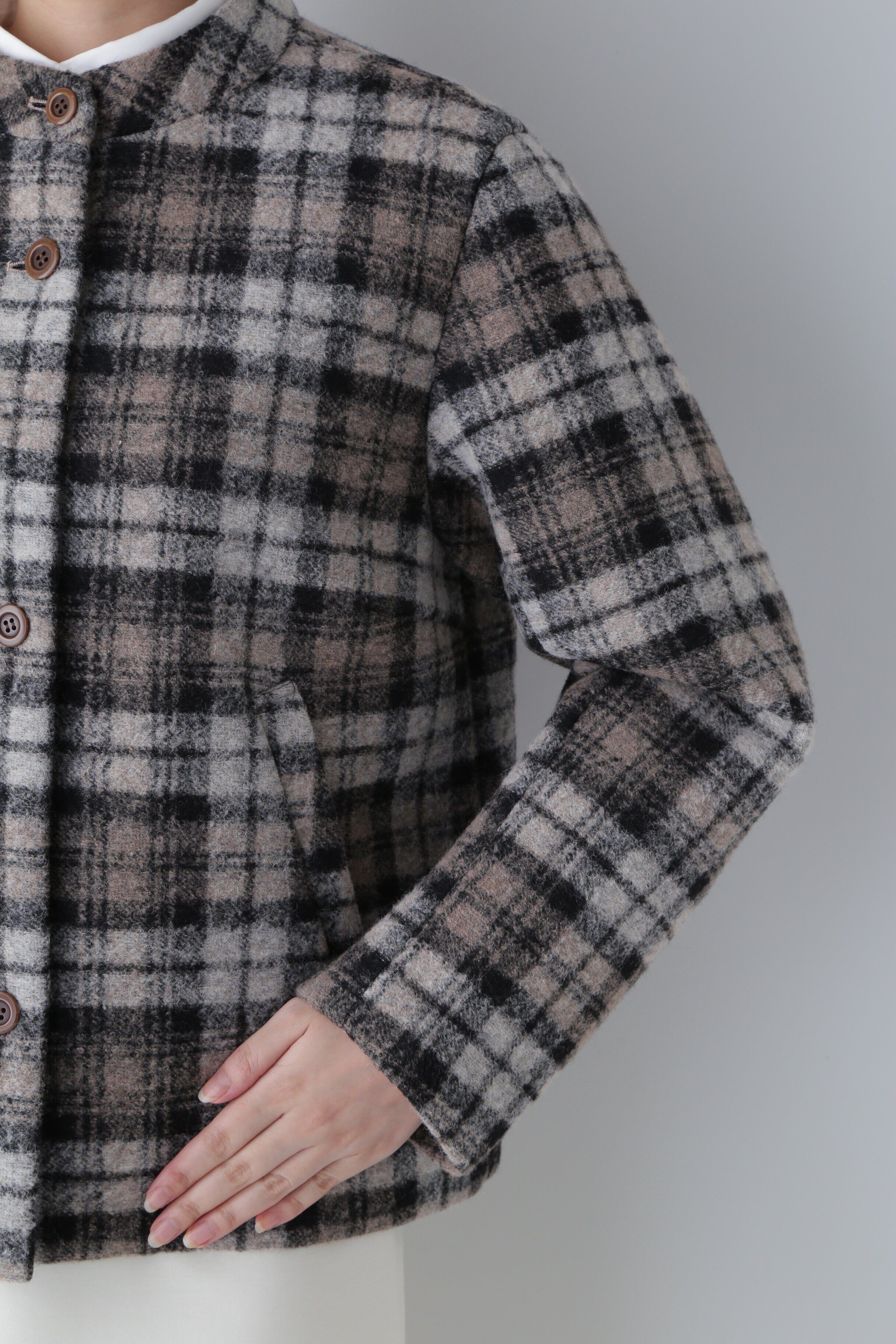  「◆スライバーボンディングショートブルゾン」|ブルゾン・スタジャン|