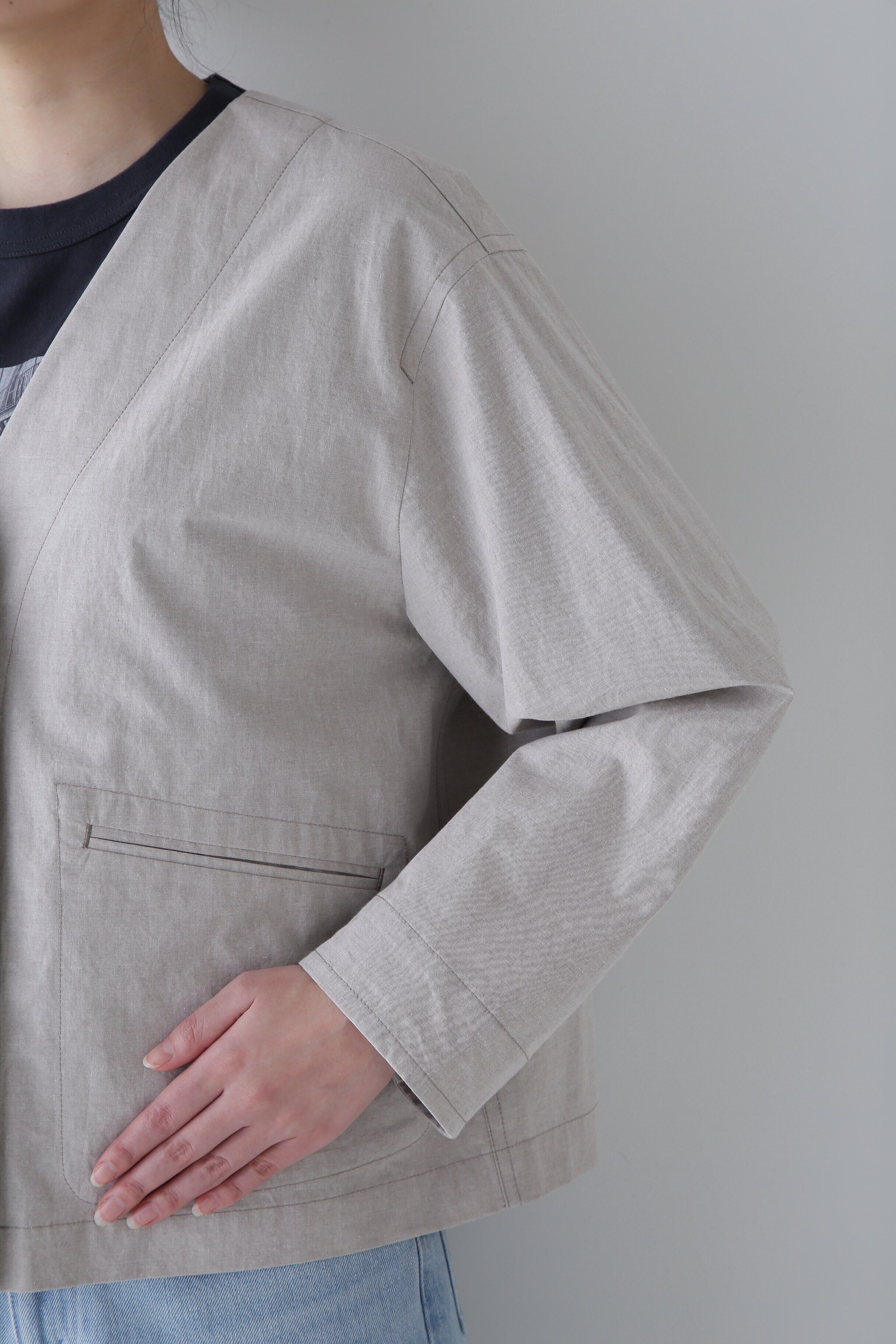  「◆リサイクル混コットンウェザーブルゾン」|シャツ・ブラウス|