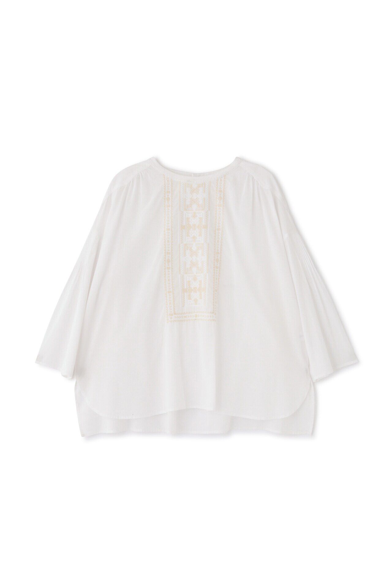  「◆インド刺繍コットンボイルブラウス」|シャツ・ブラウス|