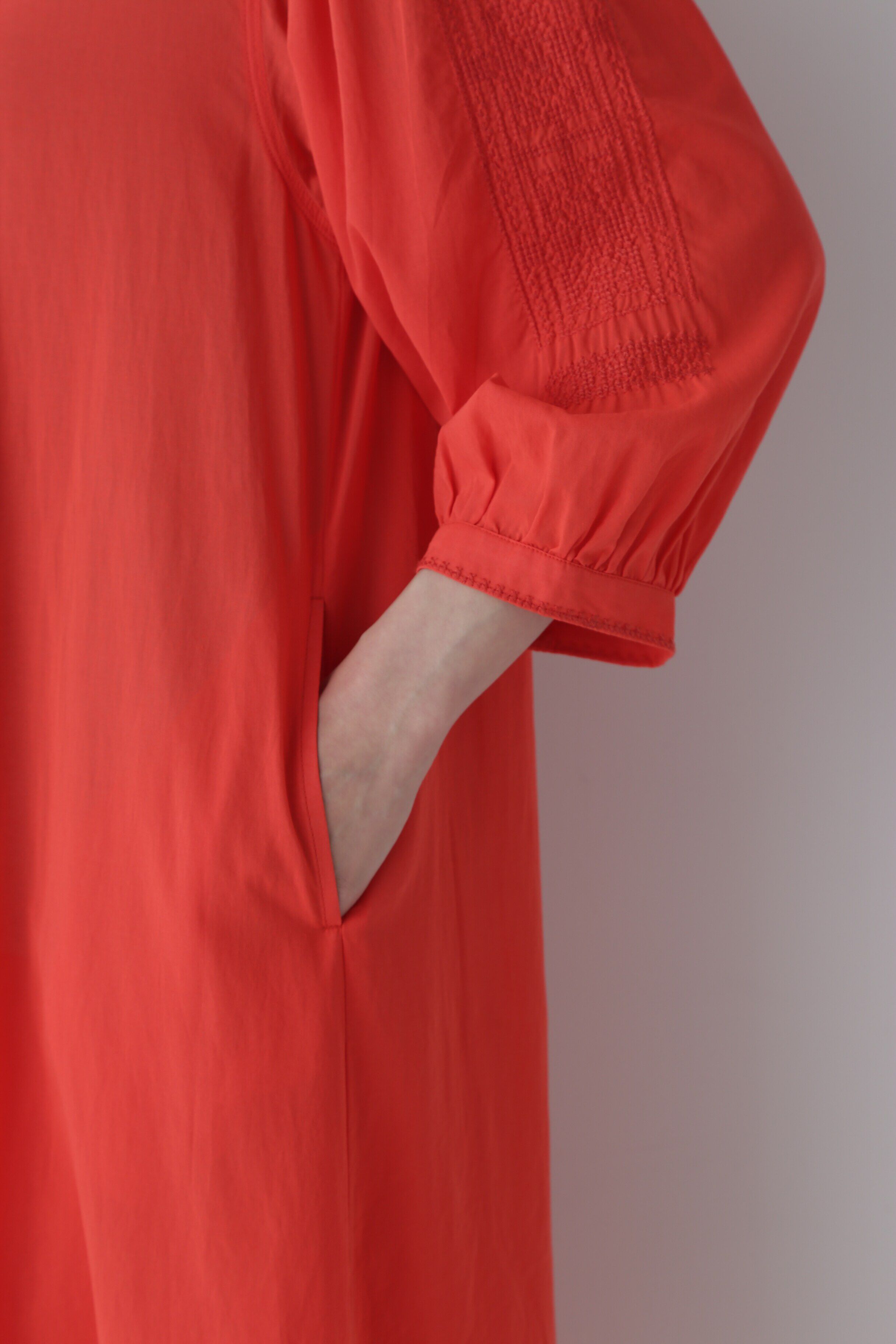  「◆インド刺繍コットンボイルワンピース」|ワンピース|