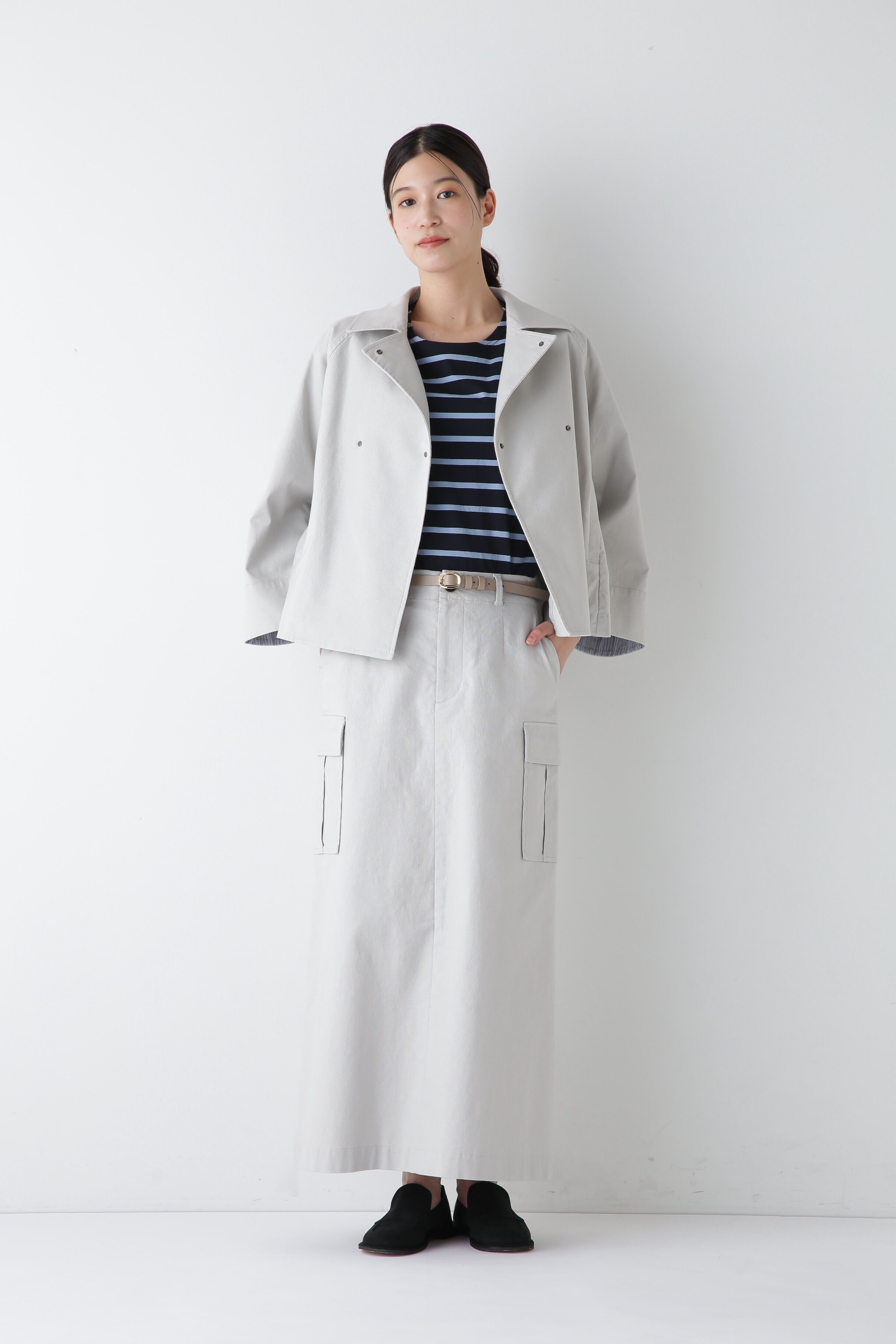  「◆オックスストレッチカーゴスカート」|スカート|