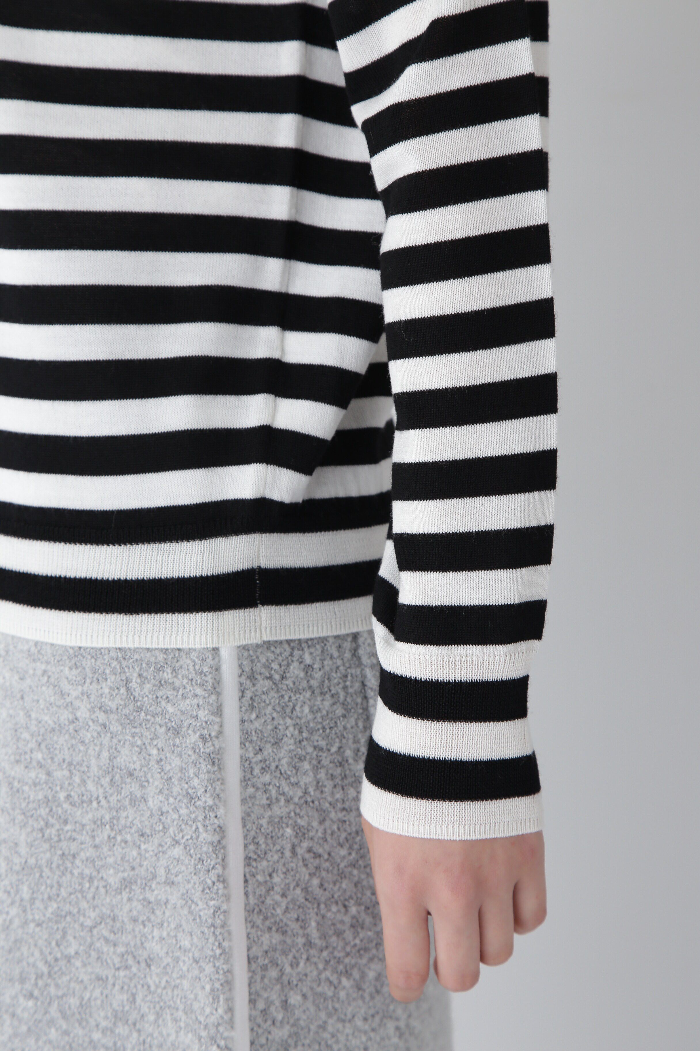  「◆ウールベーシックボーダータートルニットプルオーバー」|ニット・セーター|