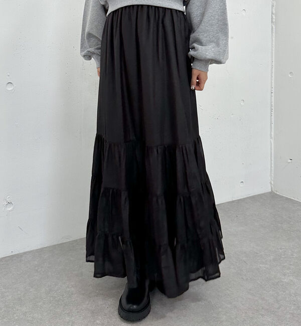 archives「シャイニーティアードスカート」|スカート|