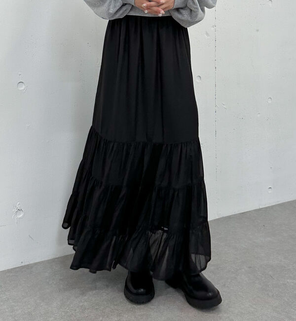 archives「シャイニーティアードスカート」|スカート|