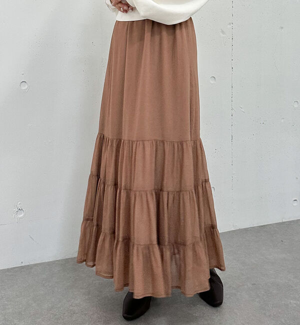 archives「シャイニーティアードスカート」|スカート|