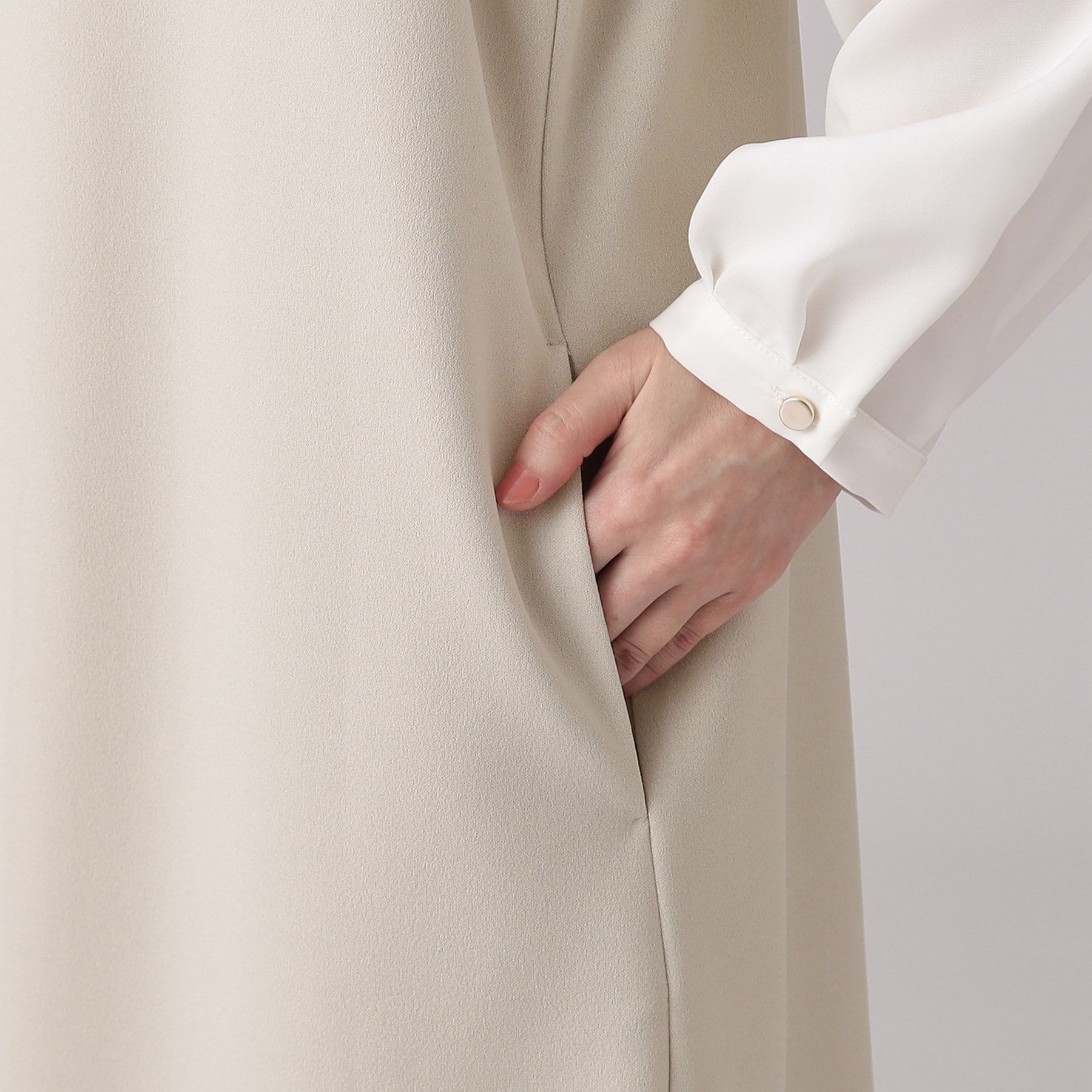 SHOO･LA･RUE「【通勤／デイリー／セットアップ可】マルチに使える カットジョーゼット ジレ」|ベスト・ジレ|