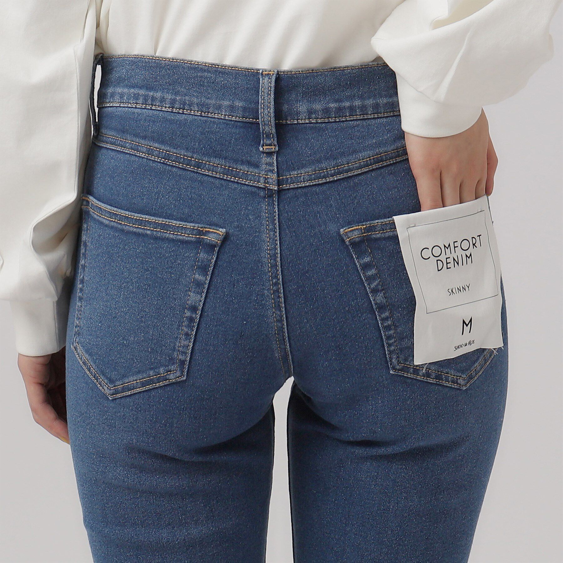 SHOO･LA･RUE「デニムスキニーパンツ」|デニム|