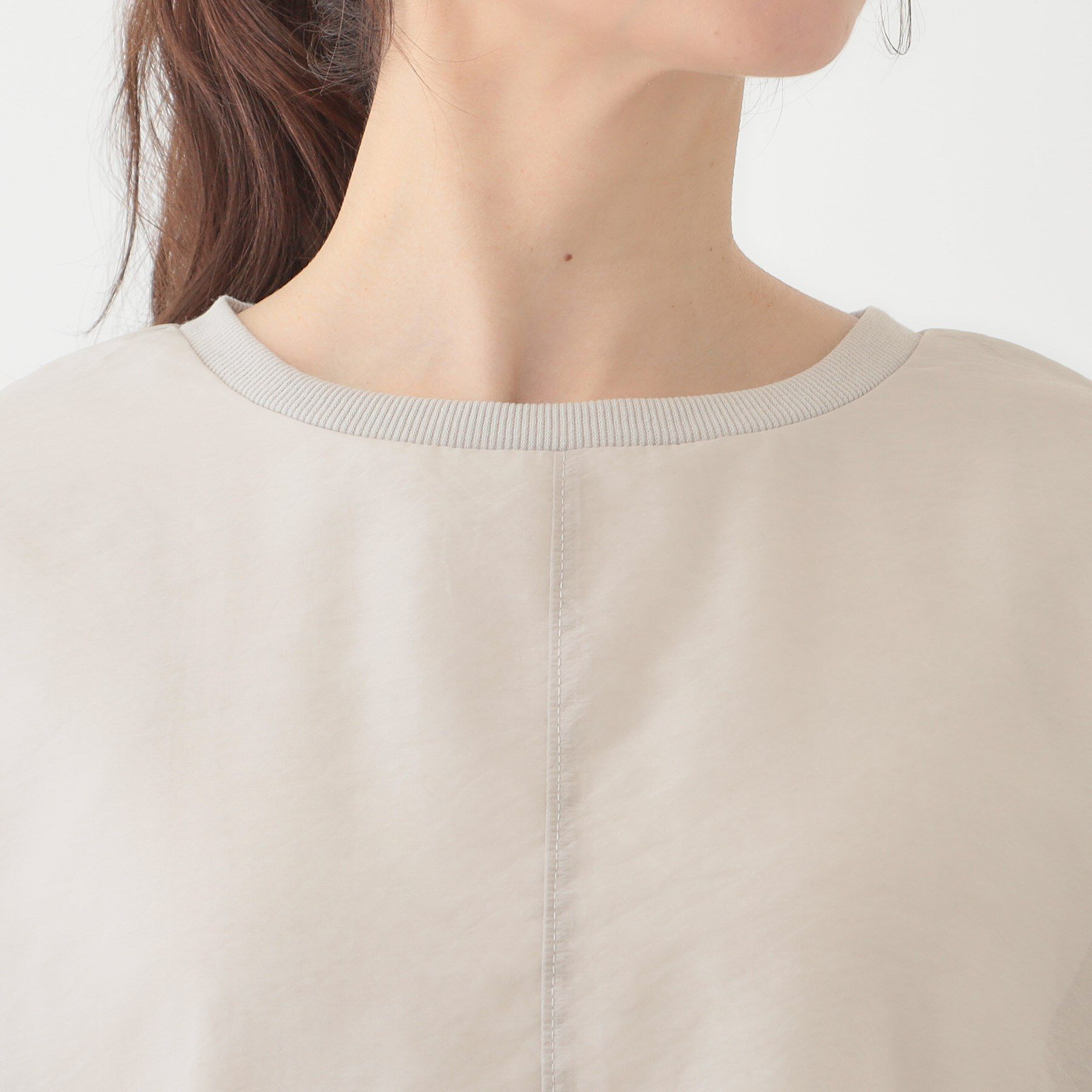 SHOO･LA･RUE「【洗える/S-LL】着るだけでサマ見え オーガンジーレイヤードトップス」|シャツ・ブラウス|