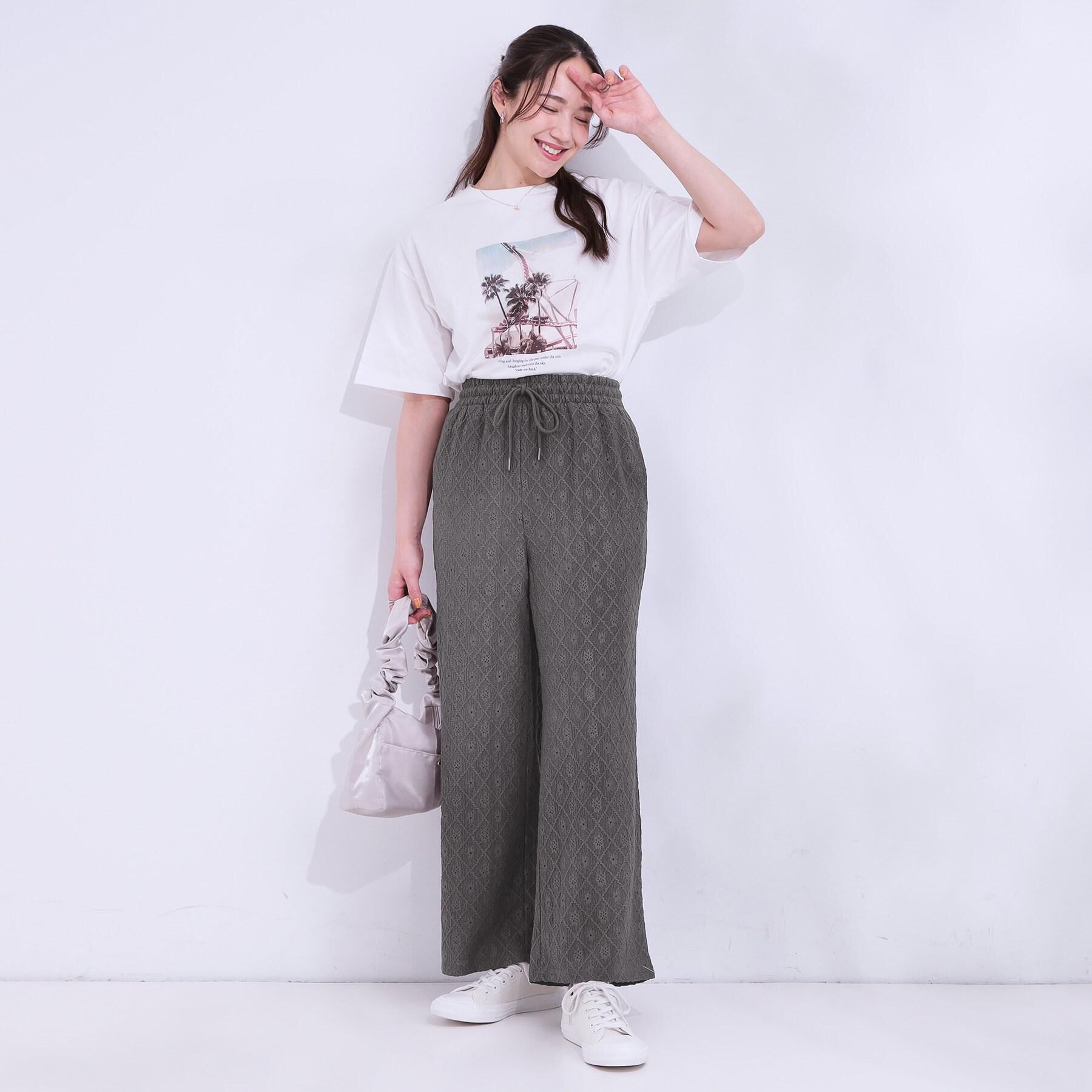 SHOO･LA･RUE「【選べる4柄】コットンプリントロゴTシャツ」|Tシャツ・カットソー|