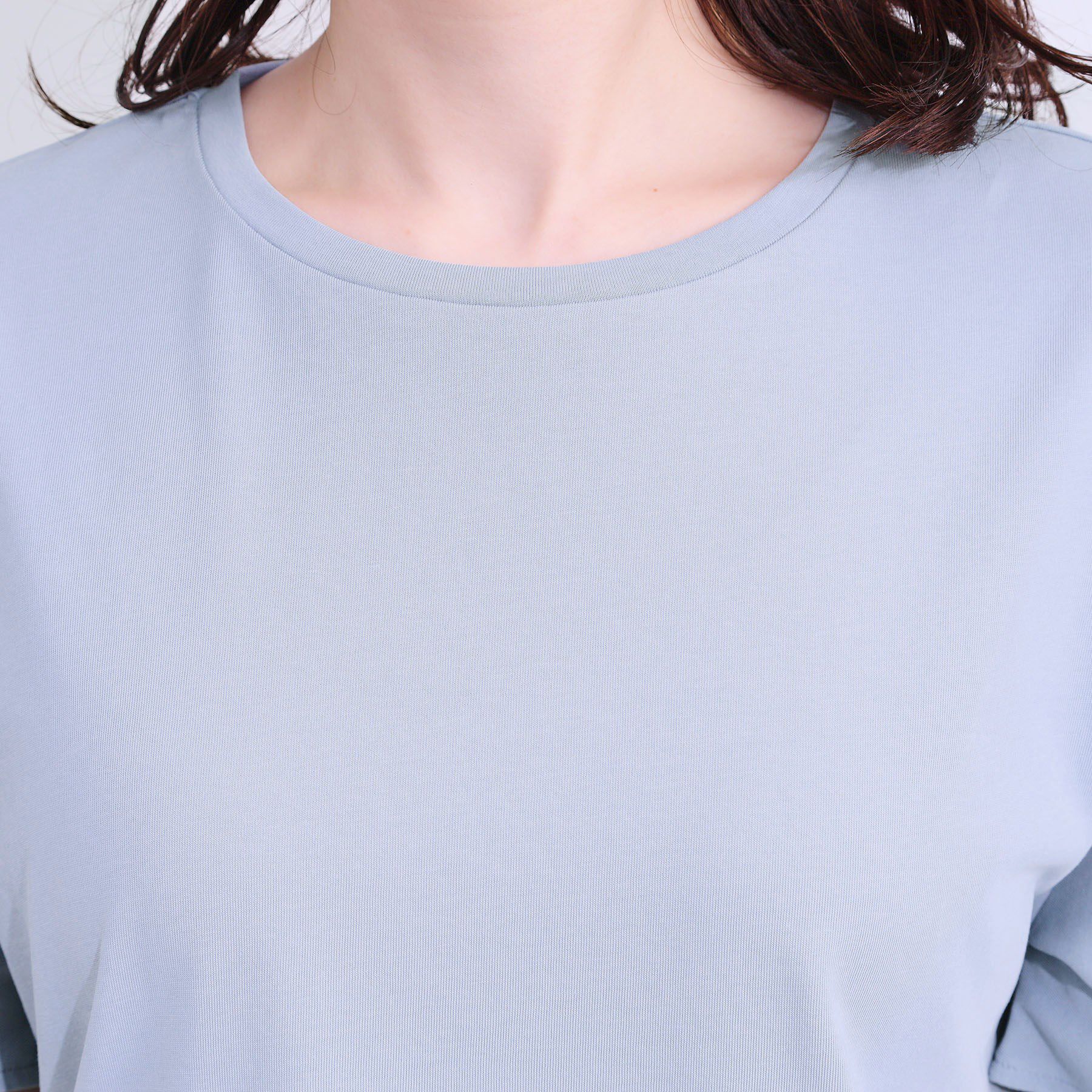 SHOO･LA･RUE「【ひんやり/プチプラ】女性らしさ溢れる お袖シアーフリルトップス」|Tシャツ・カットソー|