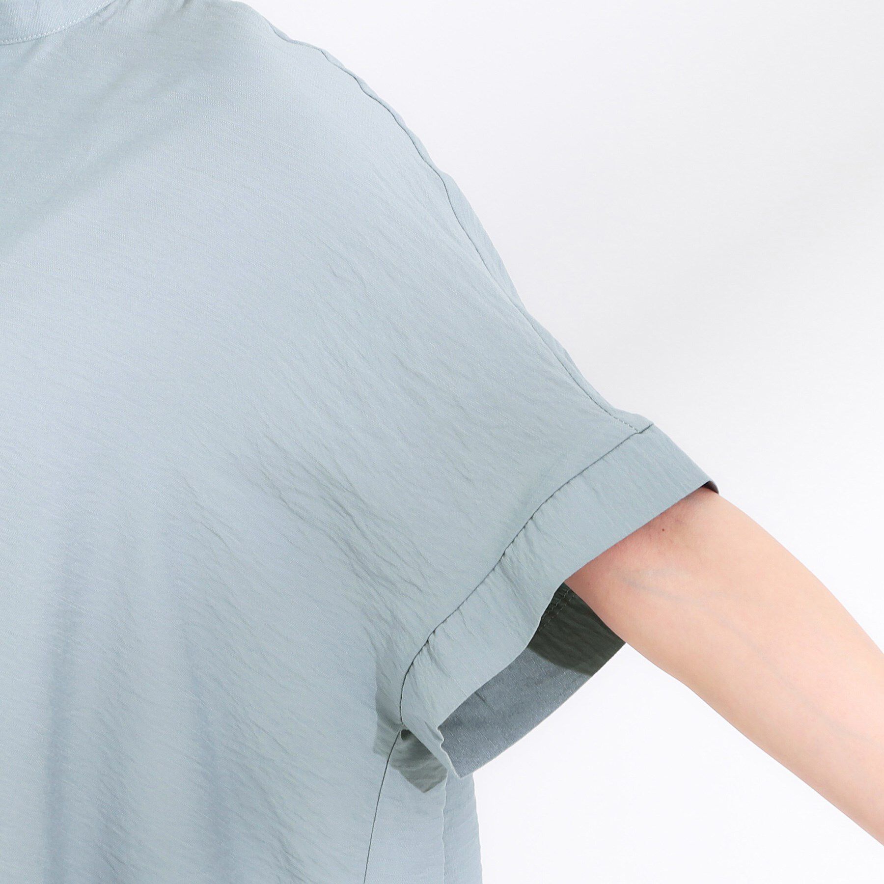 SHOO･LA･RUE「【S-LL/ひんやり】涼しく楽に体型カバー　ゆったりスキッパー半袖チュニック」|チュニック|